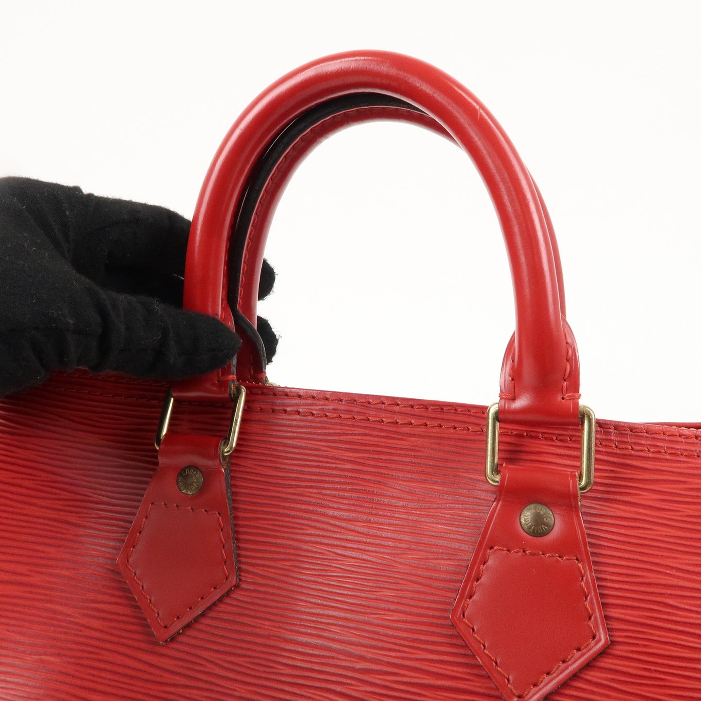 Louis Vuitton Epi Speedy 25 Hand Bag Castilian Red M43017