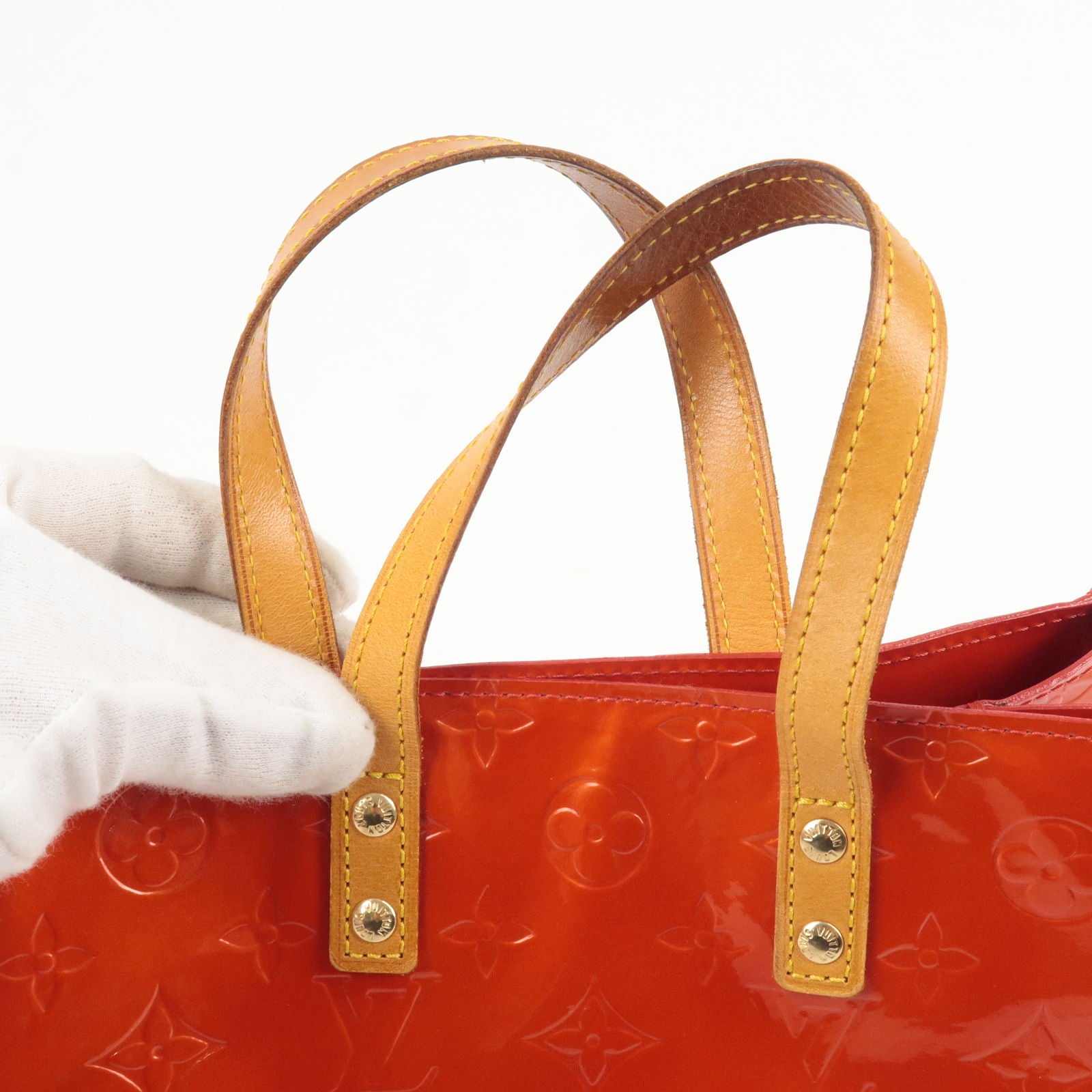 Louis-Vuitton-Monogram-Vernis-Lead-PM-Hand-Bag-Rouge-M91088 – dct