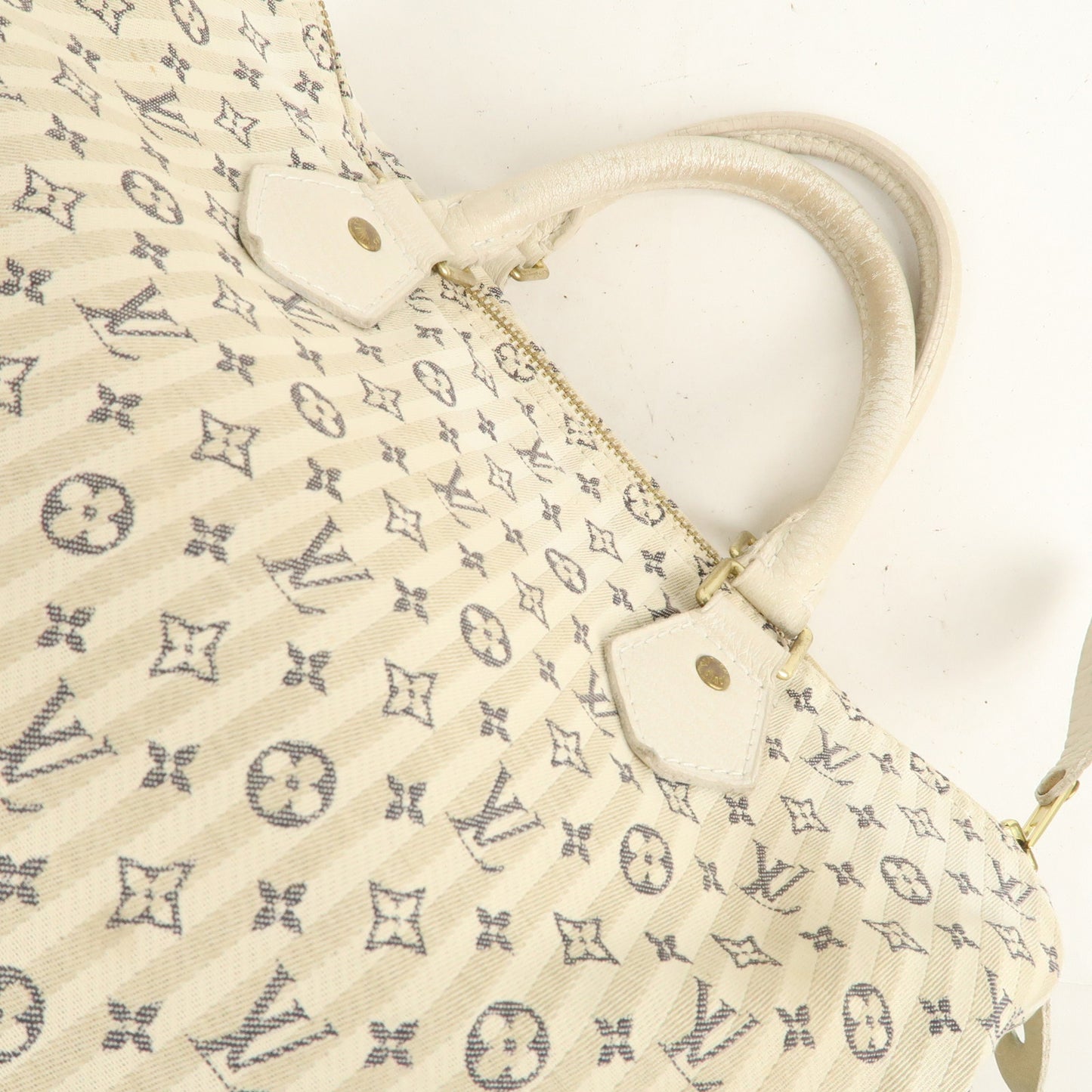 Louis Vuitton Monogram Mini Lin Speedy 30 Hand Bag M95500