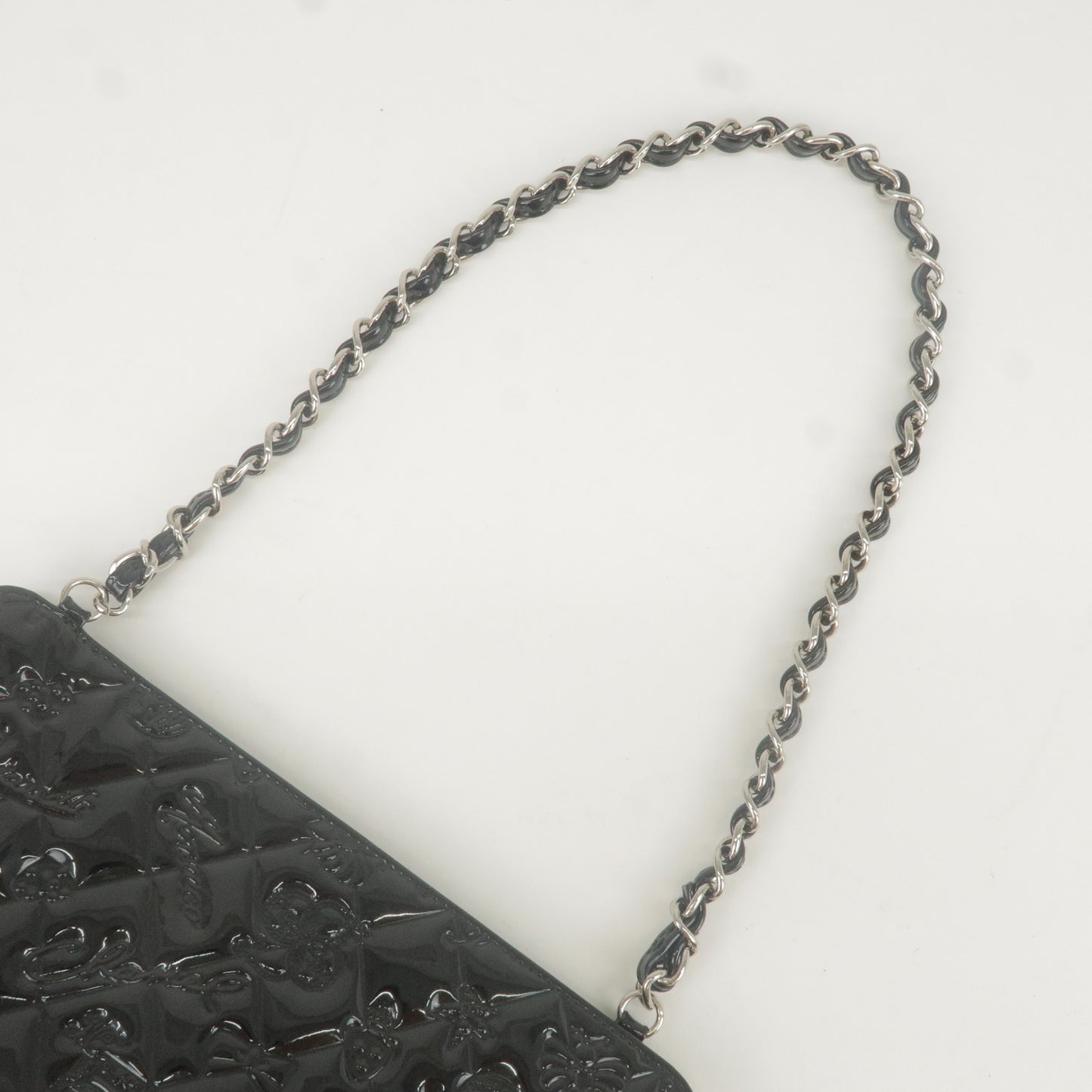CHANEL-Icon-Enamel-Leather-Chain-Shoulder-Bag-Black-A37156 – dct