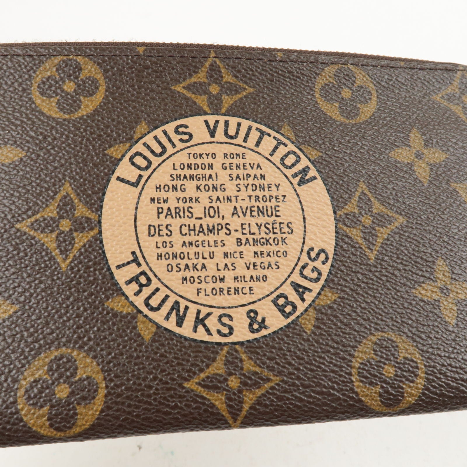 LOUIS VUITTON Monogram Complice Trunks and Bags Wallet Beige 1289983