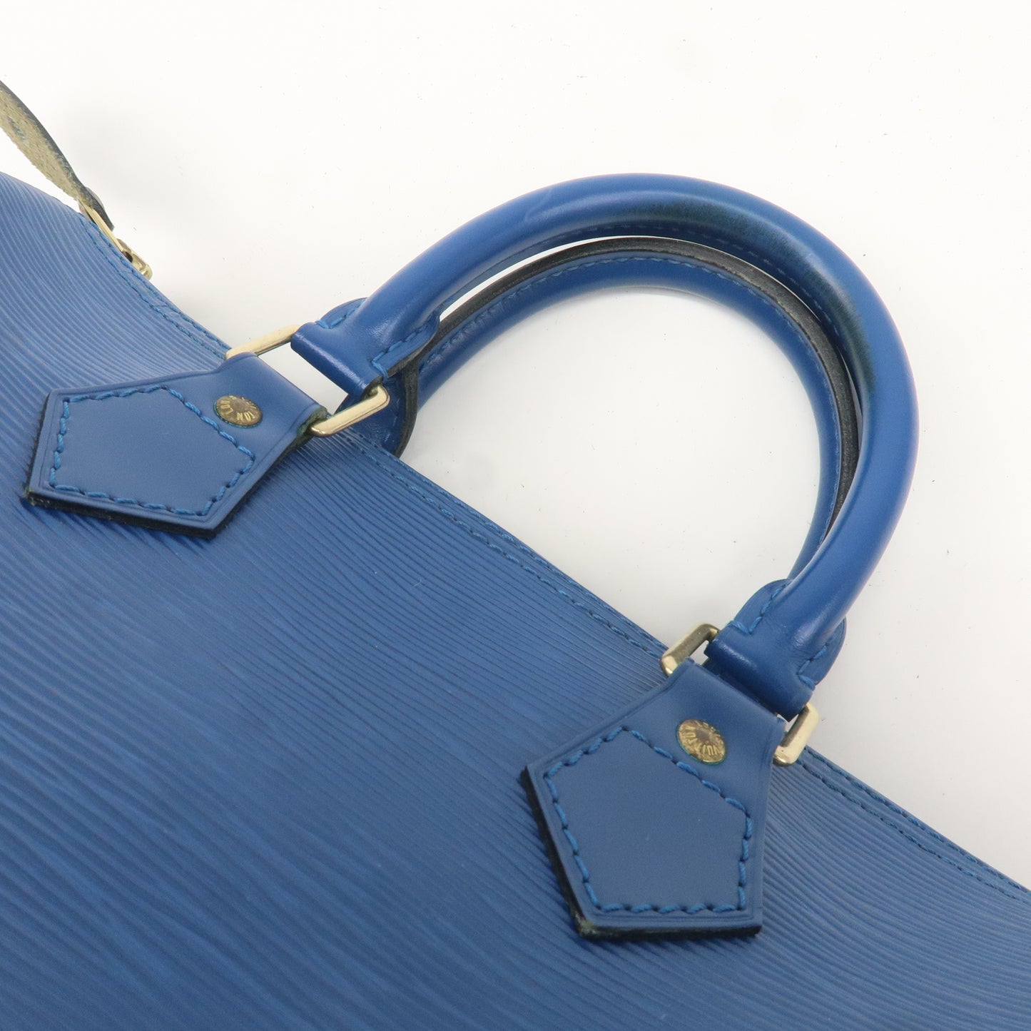 Louis Vuitton Epi Speedy 25 Hand Boston Bag Toledo Blue M43015