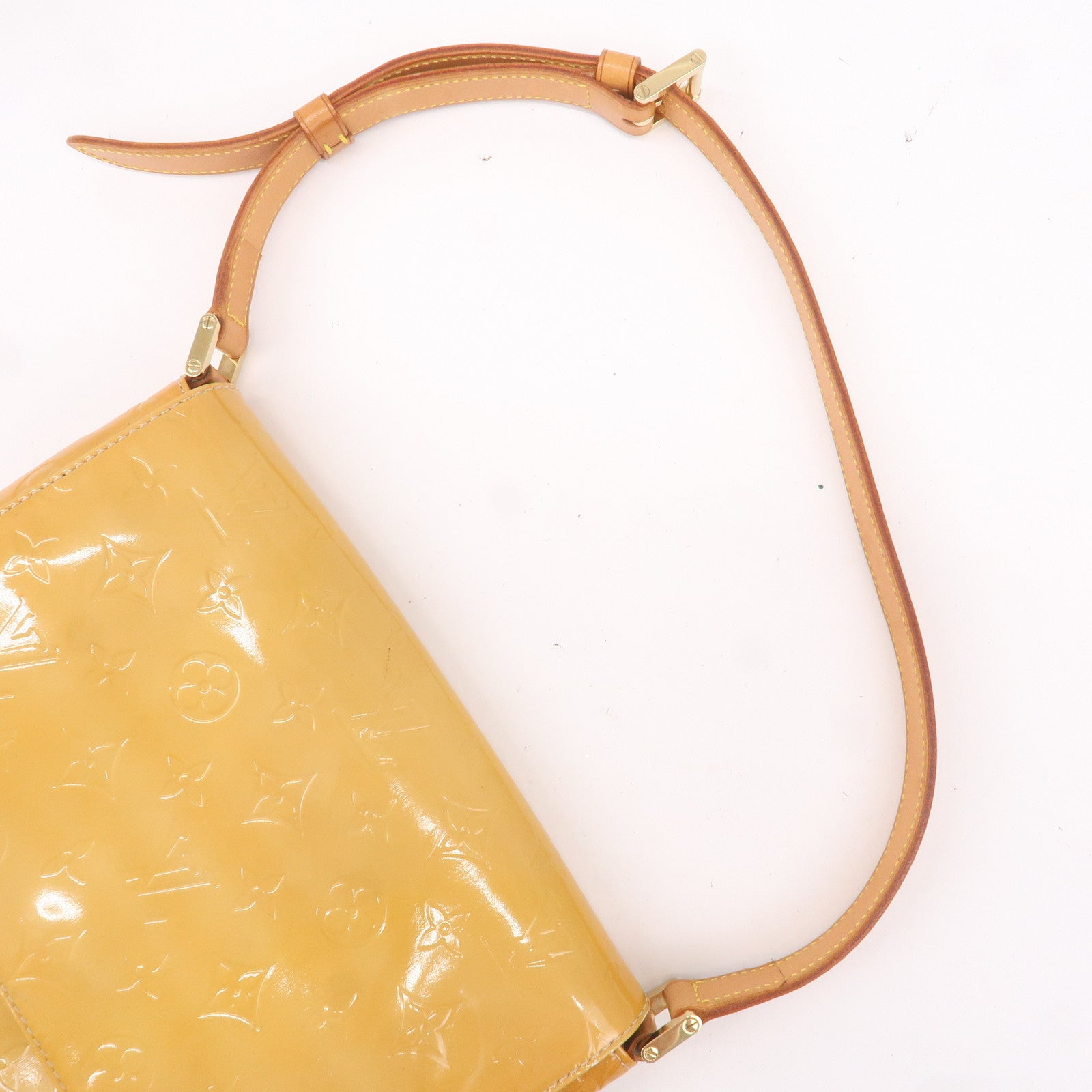 Louis Vuitton Yellow Vernis Thompson Shoulder Bag