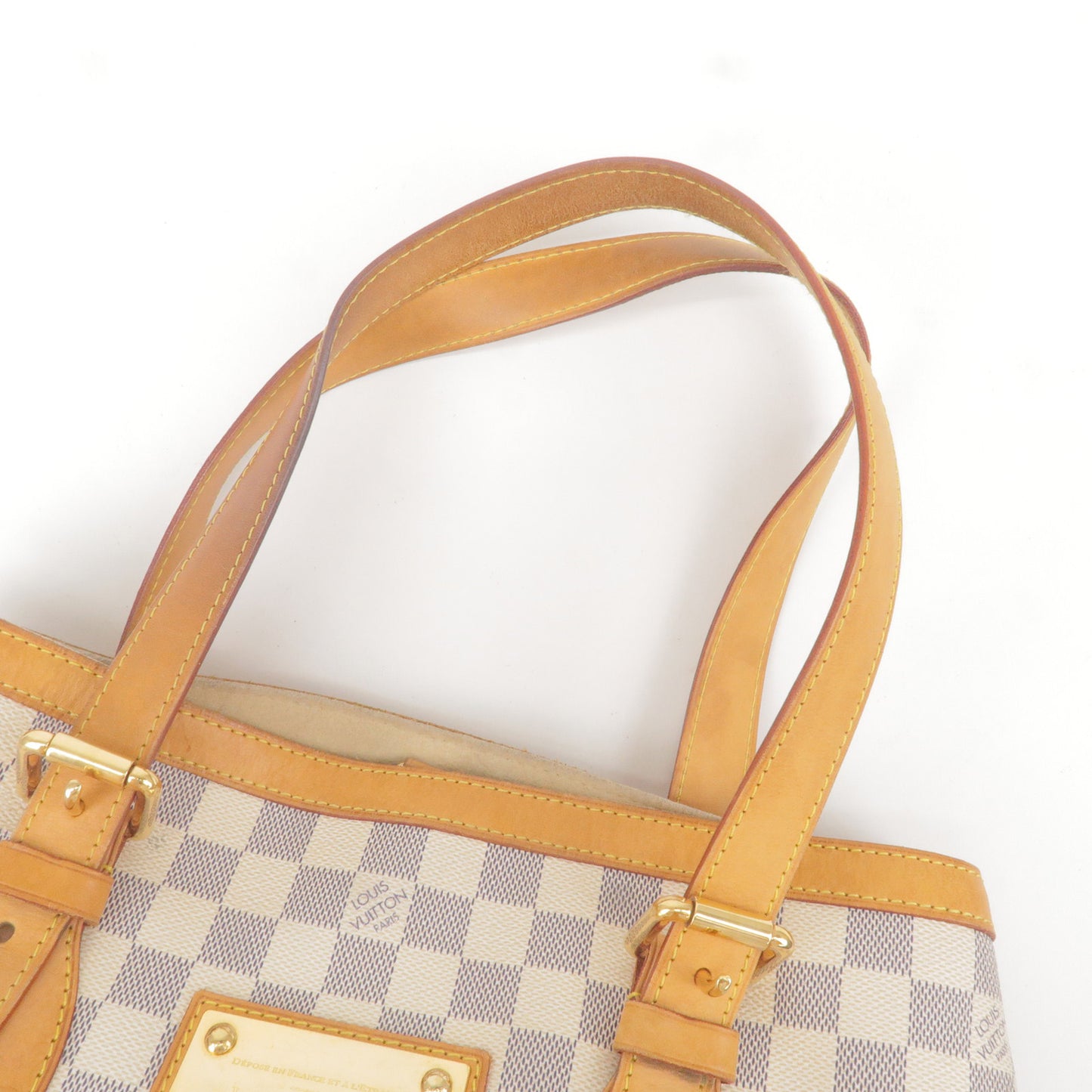 Louis Vuitton Damier Azur Hampstead MM Hand Bag N51206
