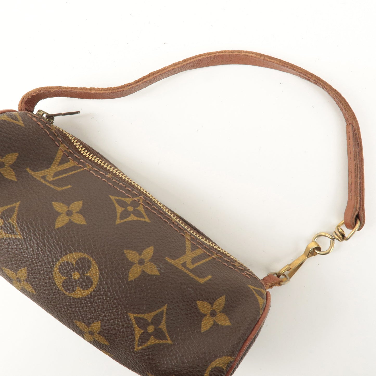 Louis Vuitton Monogram Pouch for Papillon Bag Brown Old Style