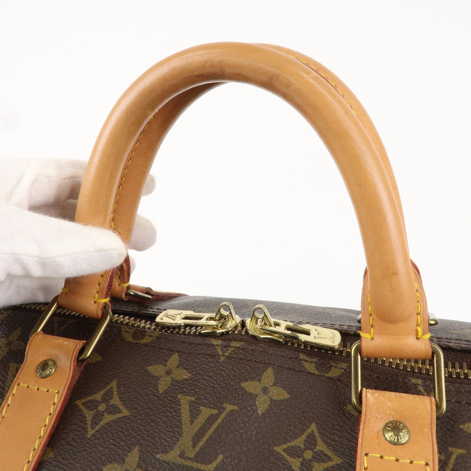 Authentic--Louis-Vuitton-Monogram-Keep-All-55-Boston-Bag-Brown-M41424-Used-F/S  – dct-ep_vintage luxury Store