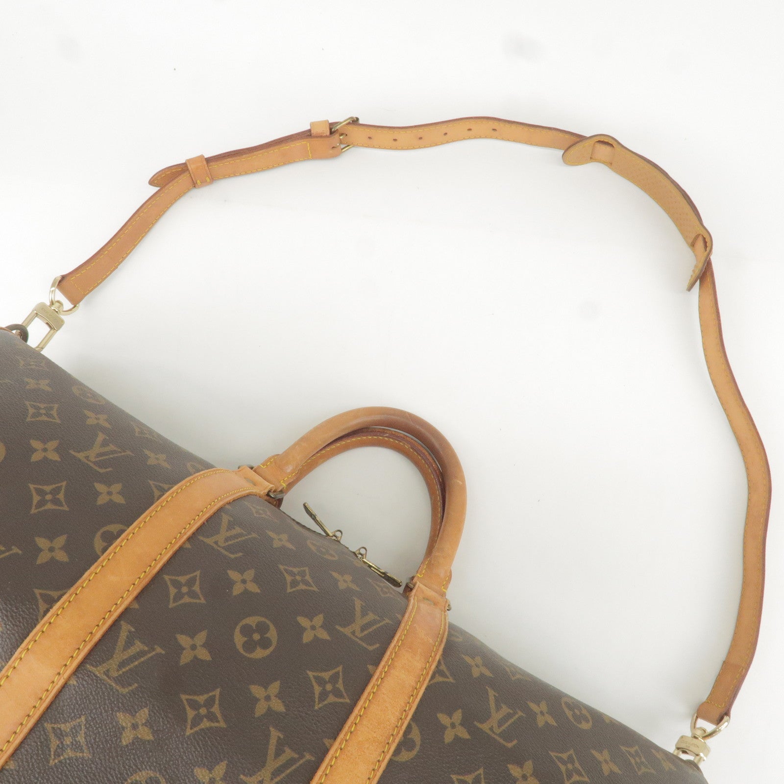 Louis Vuitton Crossbody Monogram Bronze Patent Leather Mott Long