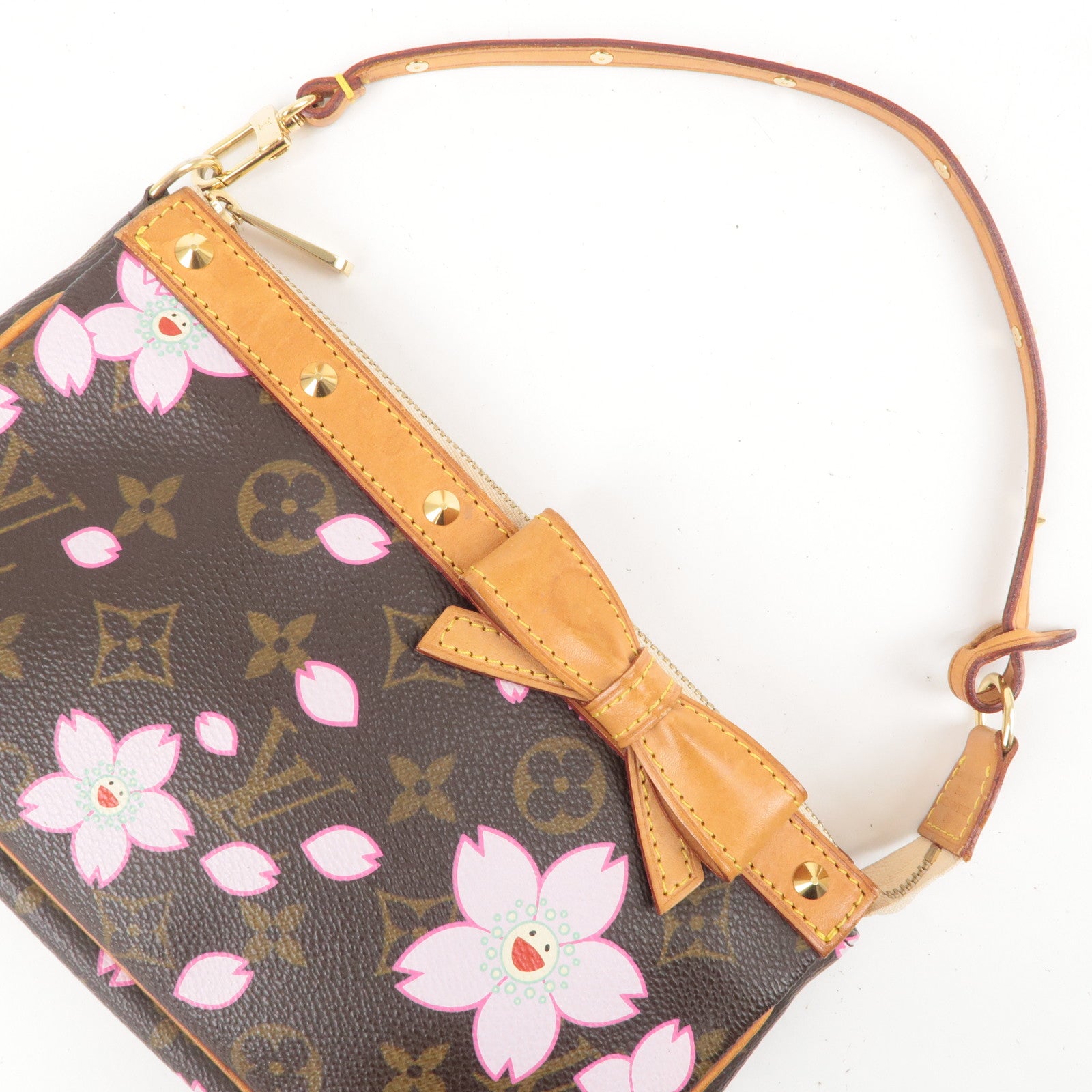 Louis Vuitton Cherry Blossom Pochette - Pink Mini Bags, Handbags