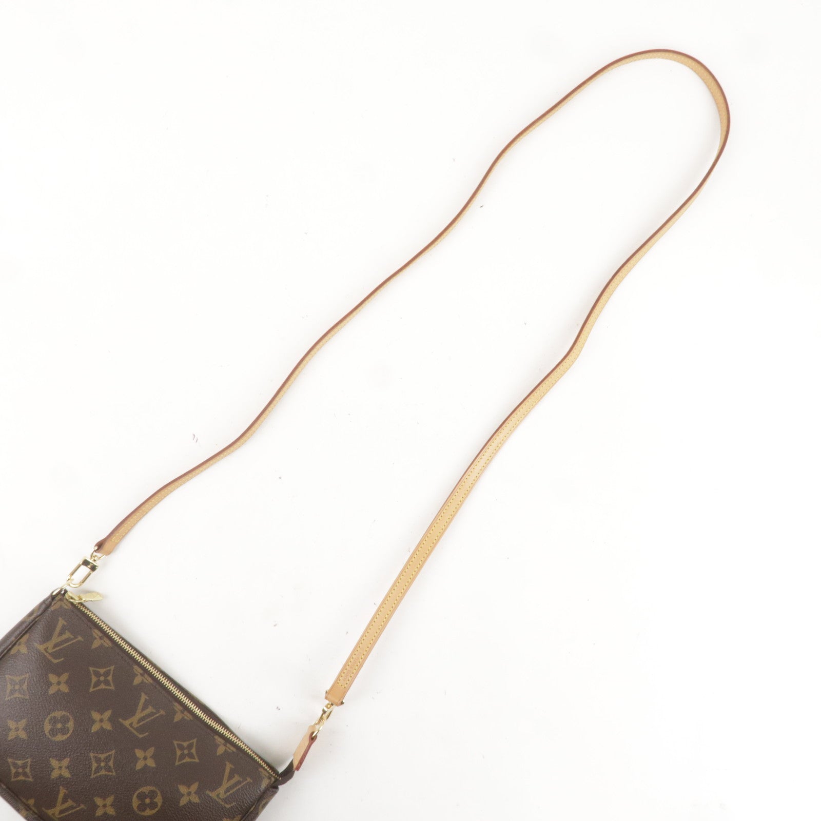 Louis Vuitton Monogram Pochette Accessoires with Long Strap