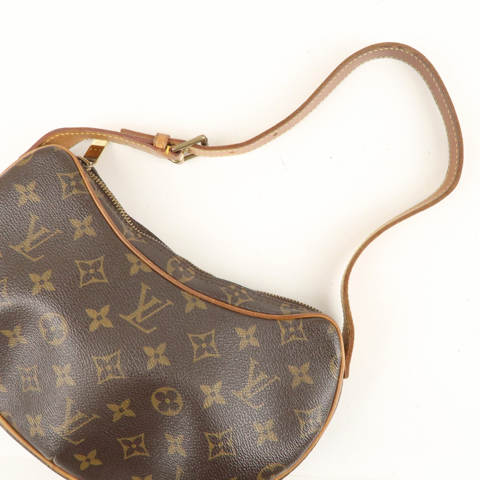 LOUIS VUITTON Monogram Pochette Croissant M51510 Shoulder Bag from