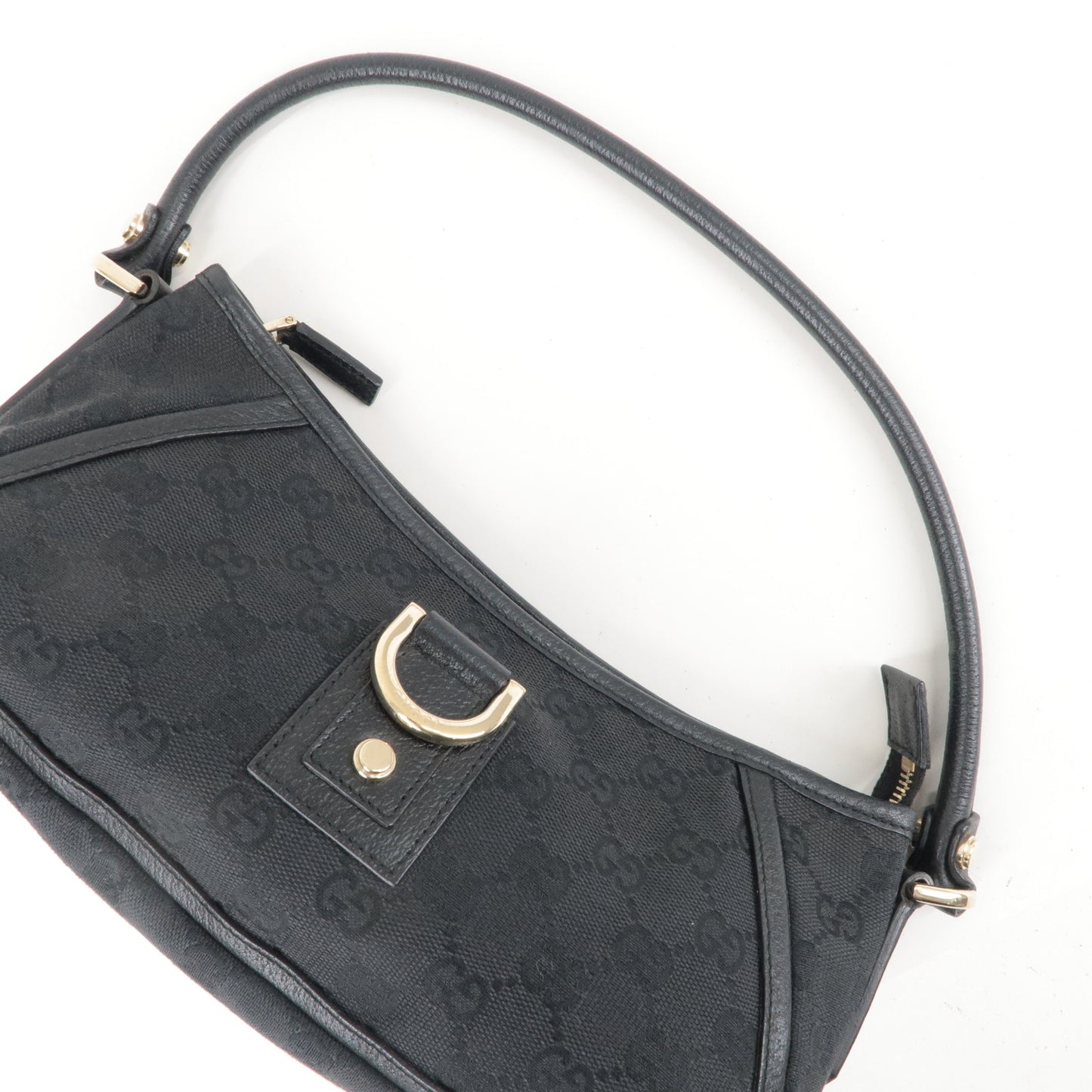 Gucci Vintage - GG Jacquard Abbey Shoulder Bag - Black - Leather Handbag -  Luxury High Quality - Avvenice