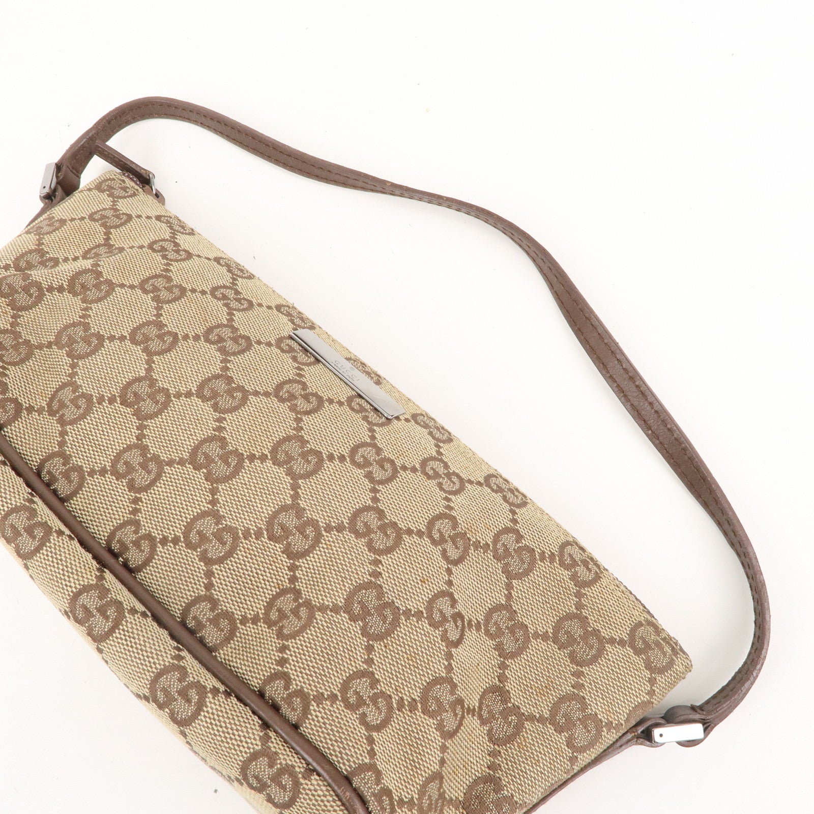 GUCCI-Boat-Bag-GG-Monogram-Canvas-Leather-Pouch-Beige-Brown-07198 –  dct-ep_vintage luxury Store