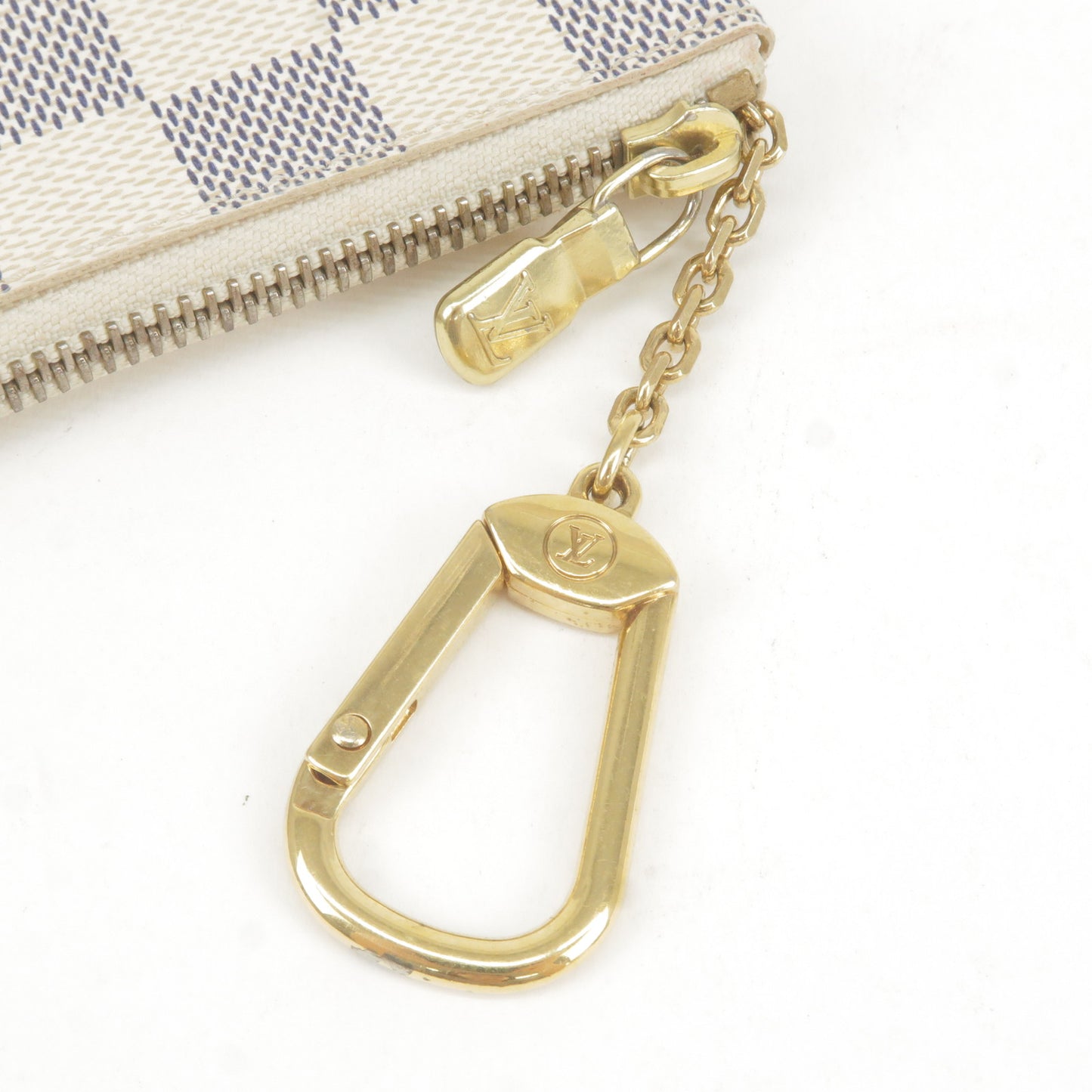 Louis Vuitton Damier Azur Pochette Cles Coin Key Case N62659