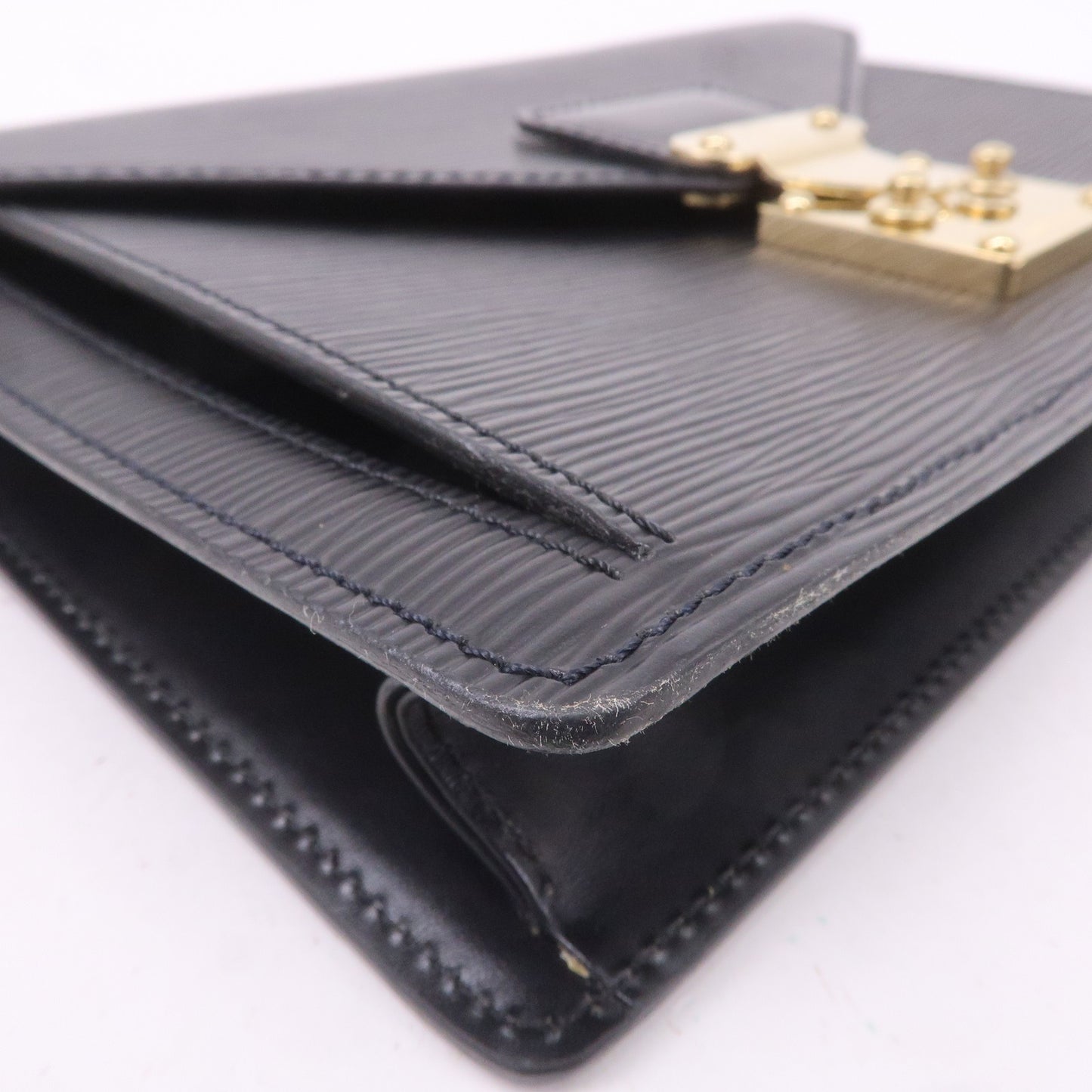 Louis Vuitton Epi Sellier Dragonne Clutch Black Noir M52612