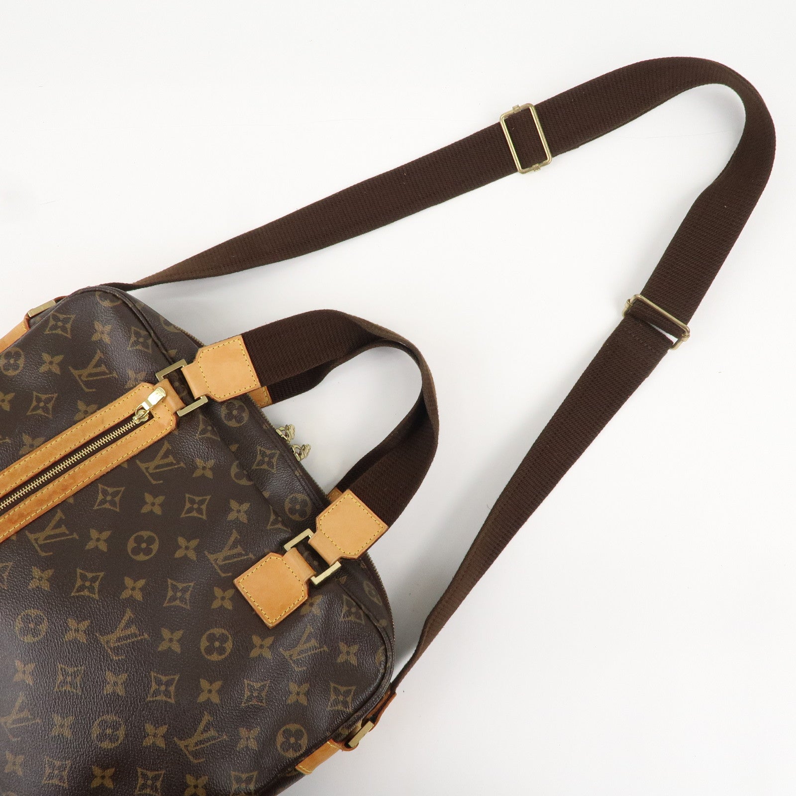 Louis Vuitton Sac Bosphore M40043 Monogram Canvas 2way Business Bag Brown