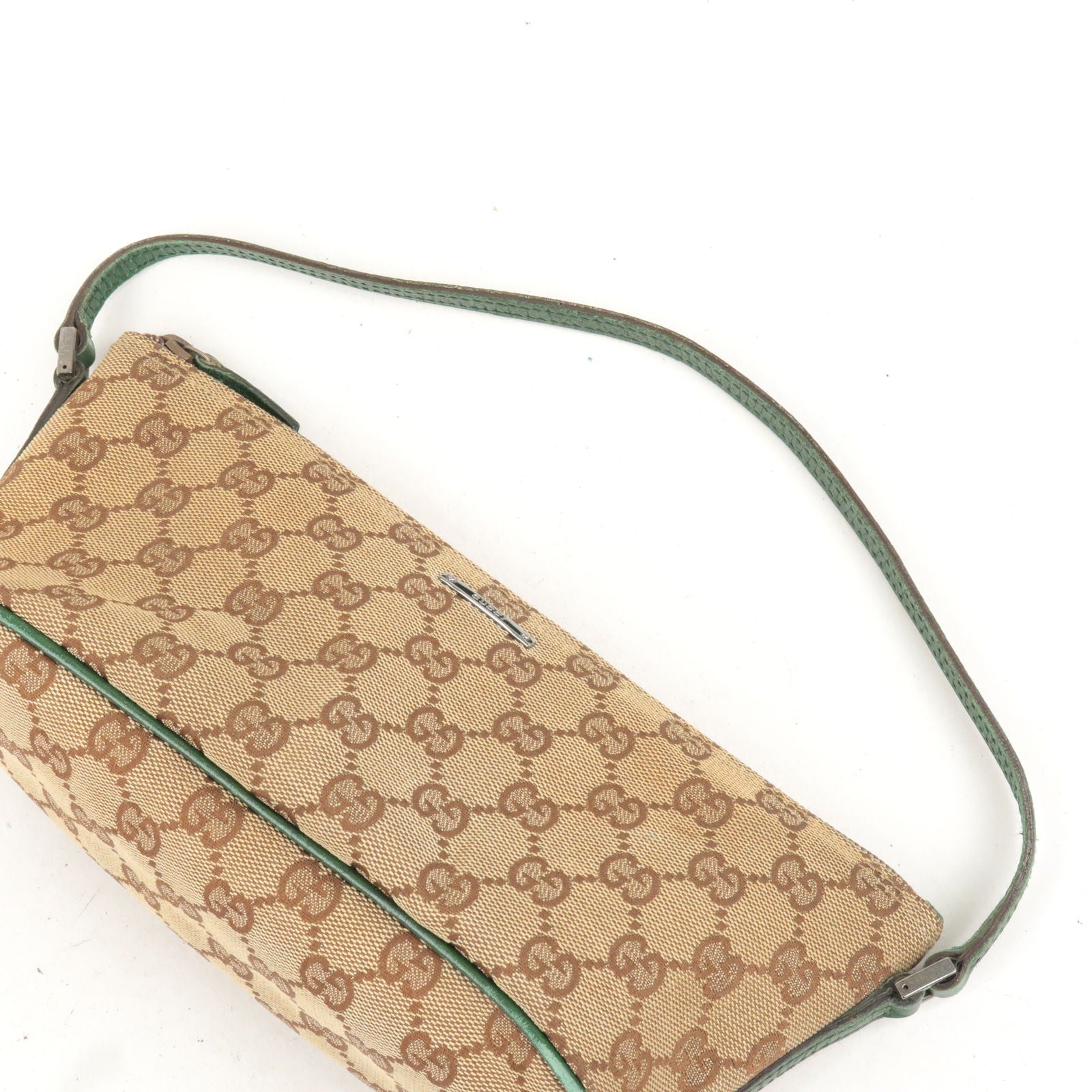 GUCCI-Boat-Bag-GG-Canvas-Leather-Hand-Bag-Beige-Green-07198 –  dct-ep_vintage luxury Store