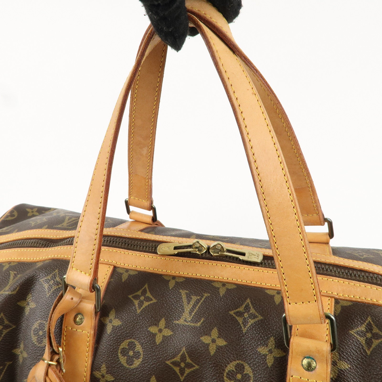 Louis Vuitton Monogram Sac Souple 55 Boston Bag Brown M41622