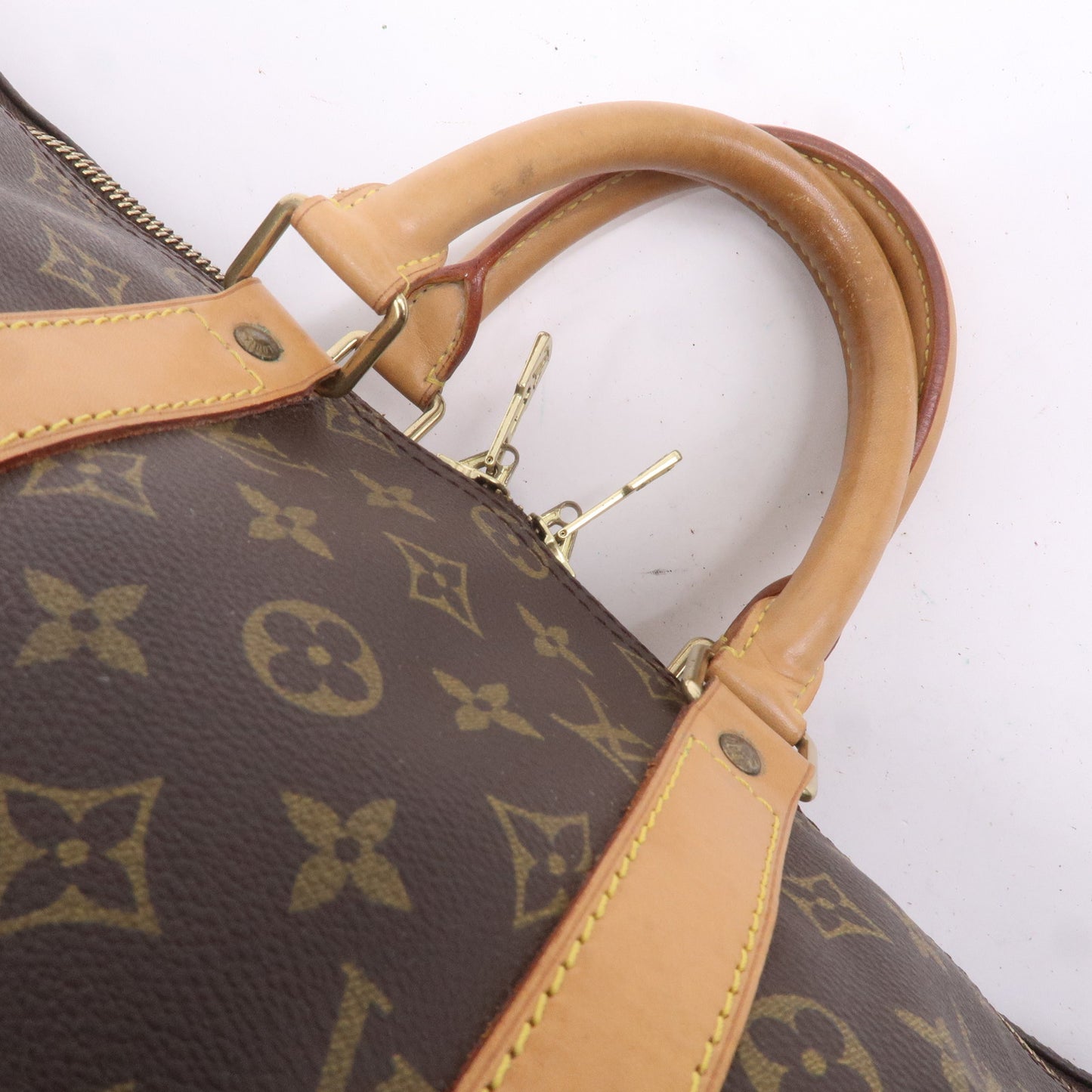 Louis Vuitton Monogram Keep All 45 Boston Bag Brown M41428