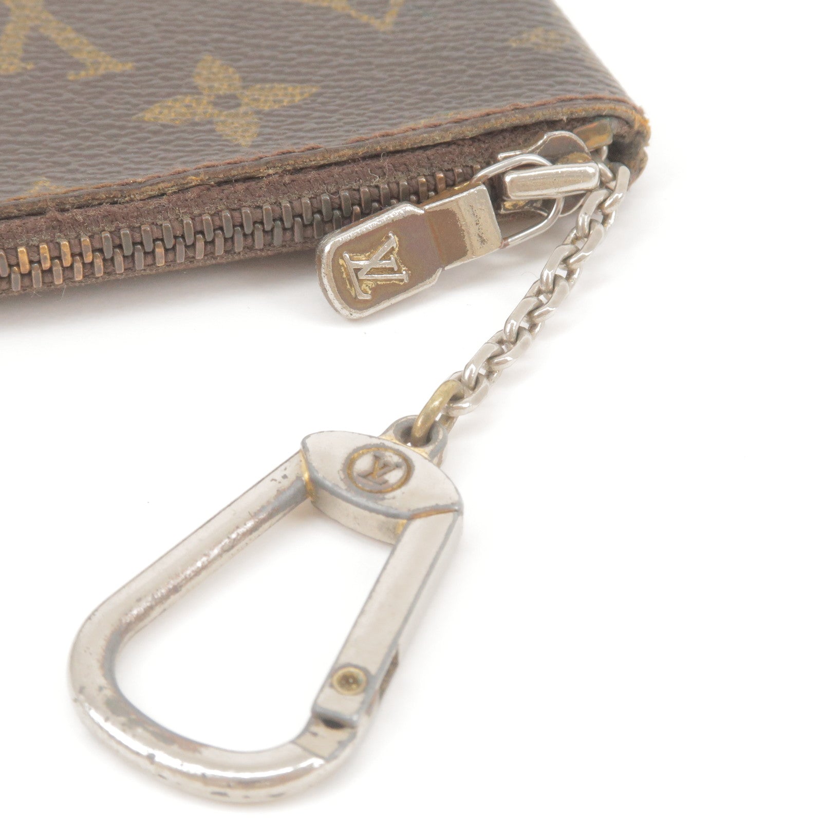 Shop LV Light Brown Wristlet Keychain