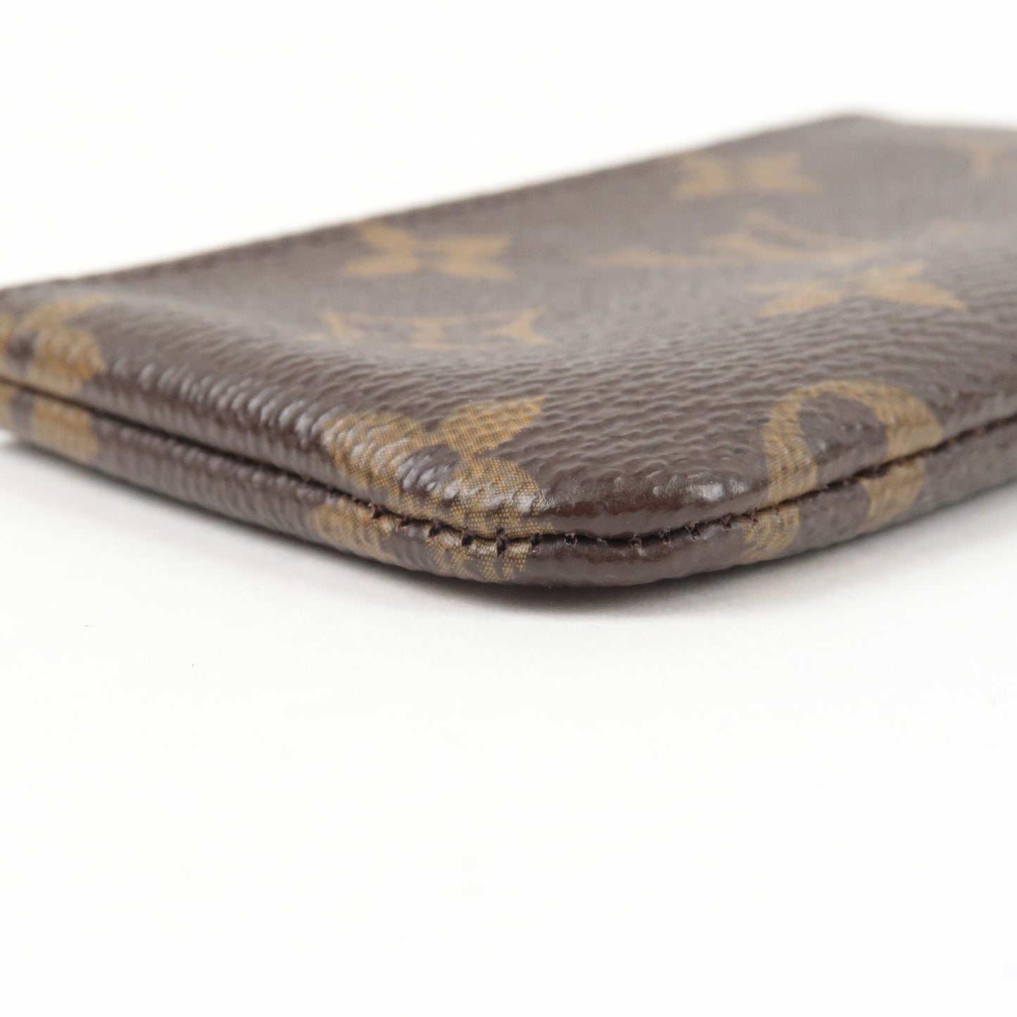 LOUIS VUITTON Coin Purse Key Case Monogram Pochette Clé M62650 Brown  Leather