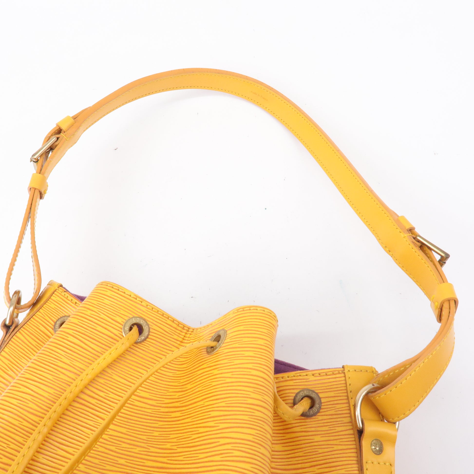 LOUIS VUITTON Epi Petit Noe Shoulder Bag Tassili Yellow M44109 LV