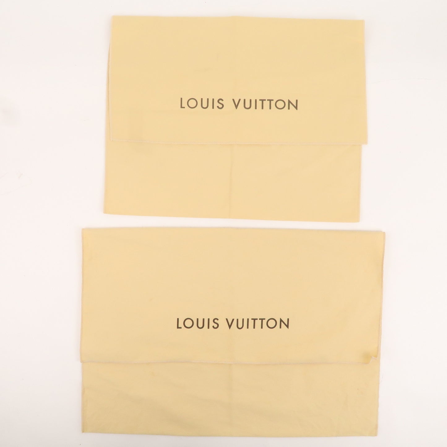 Louis Vuitton Set of 10 Dust Bag Flap Style Beige