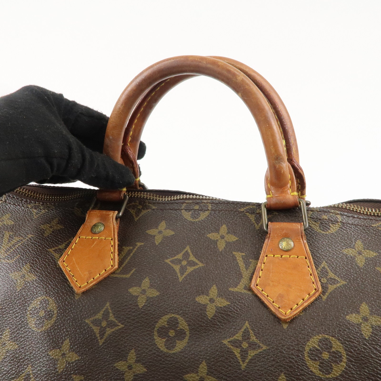 Louis Vuitton Monogram Speedy 35 Hand Bag Boston Bag M41524