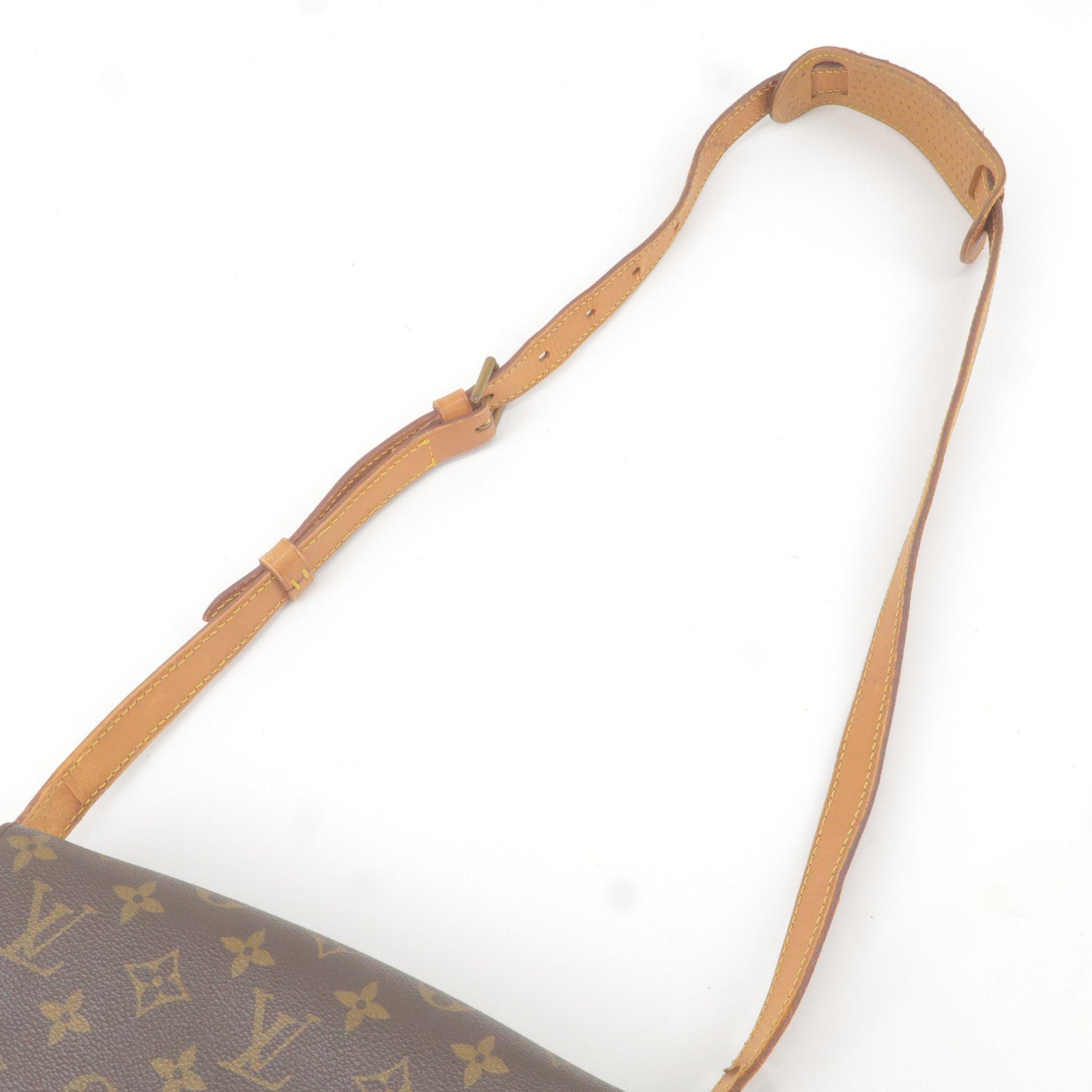 Louis Vuitton Saint Louis Brown Canvas Clutch Bag (Pre-Owned)