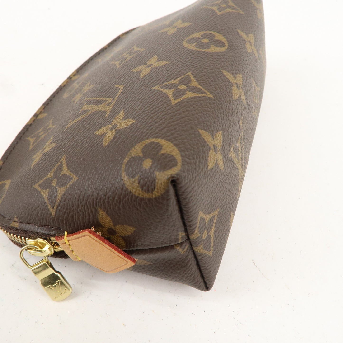 Louis Vuitton Monogram Pochette Cosmetic Pouch Brown M47515