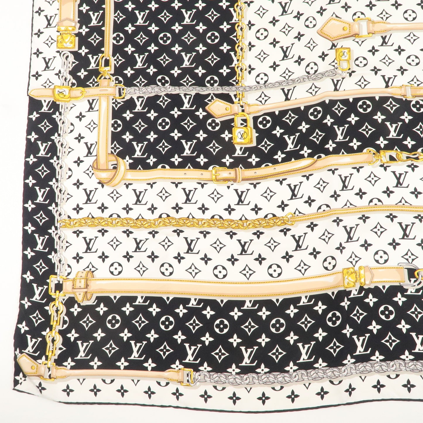 Louis Vuitton Carre Monogram Confidential Scarf Silk M78667