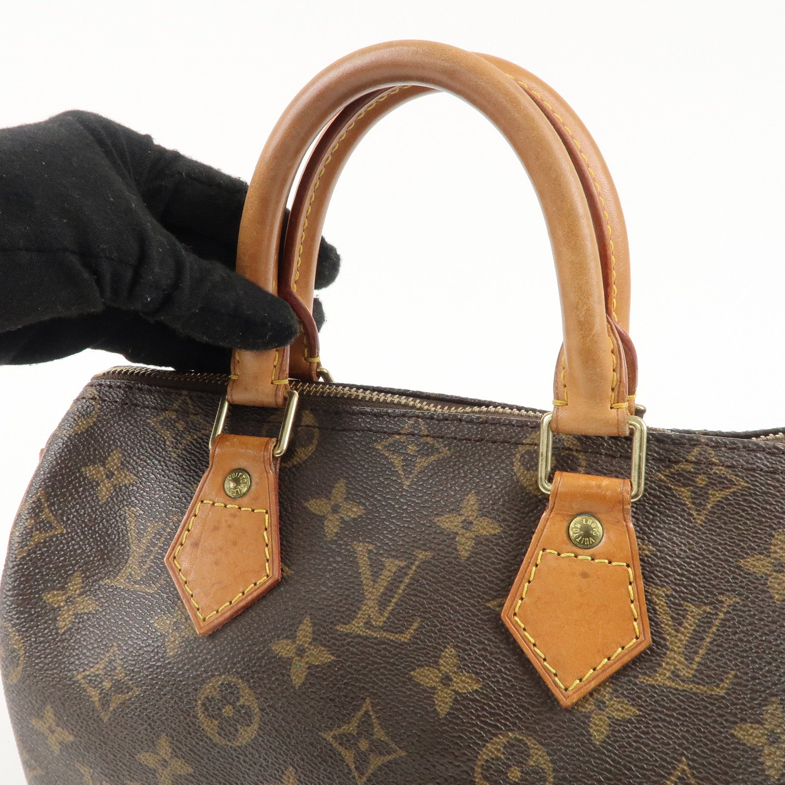 Louis Vuitton Monogram Speedy 25 Hand Bag Boston Bag M41528