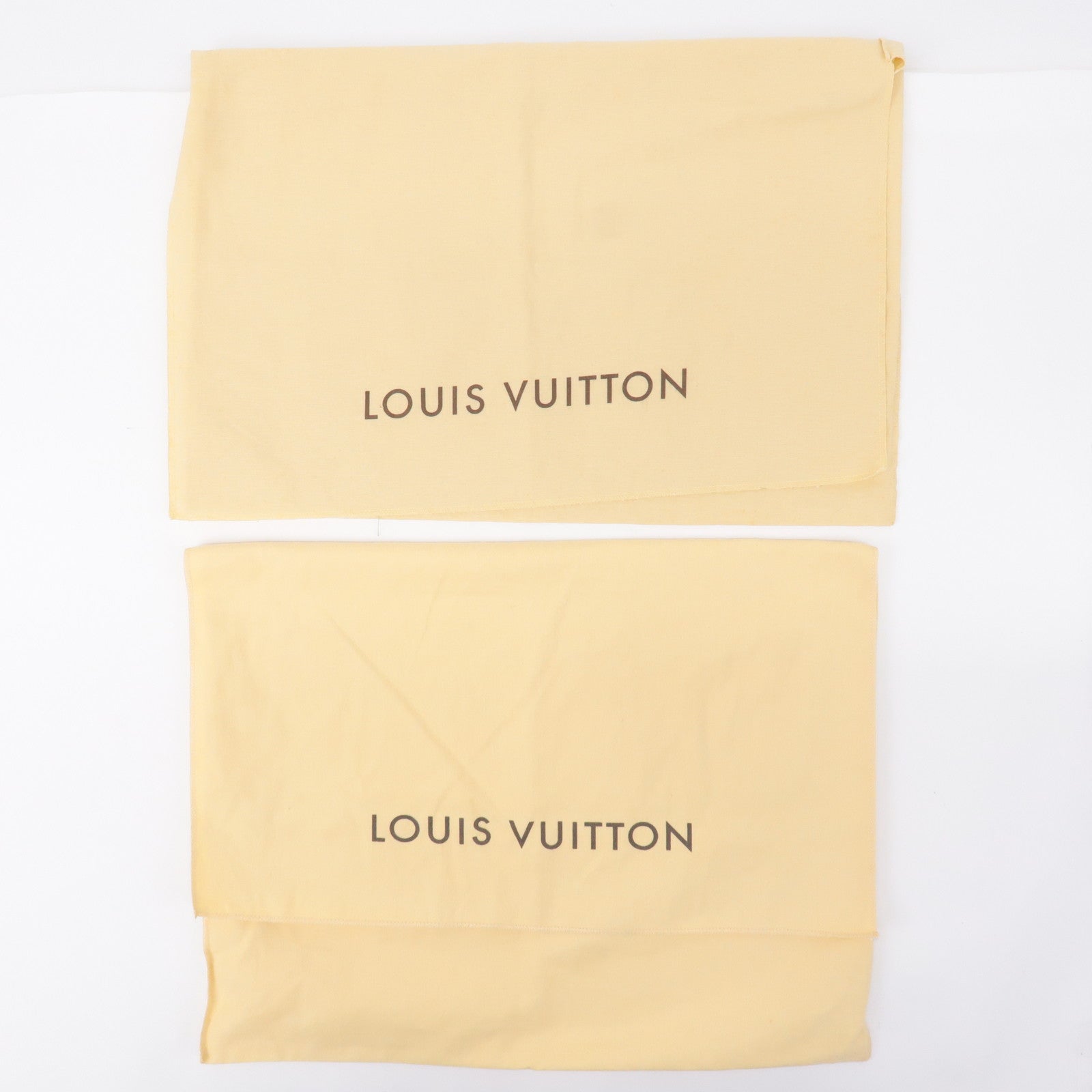 Louis Vuitton Set of 10 Dust Bag Flap Style Beige