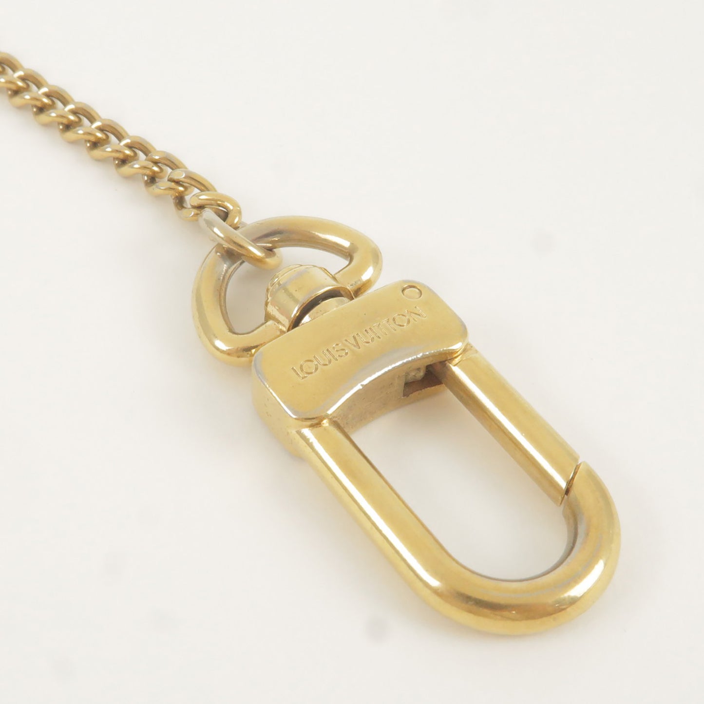 Louis Vuitton Louis Vuitton Chenne Anocre Keychain Keyring Gold Gp