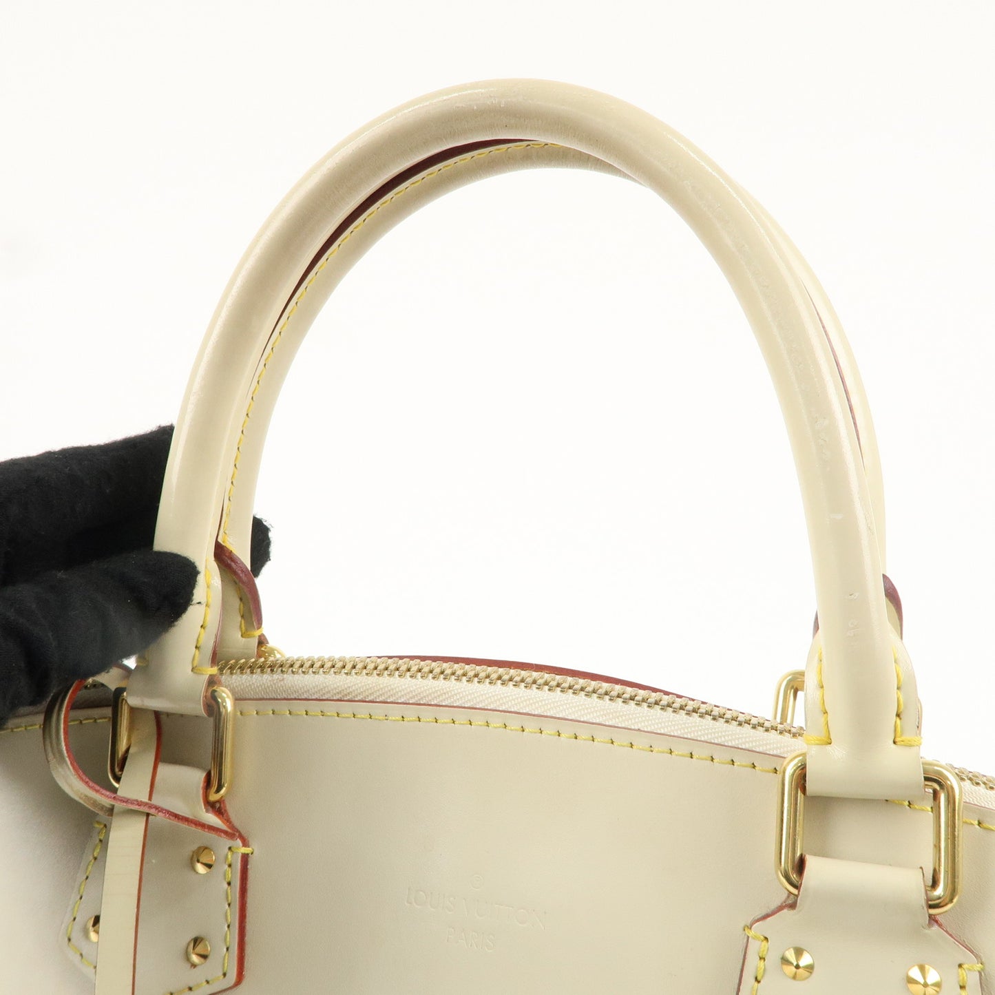 Louis Vuitton Suhali Lock It Hand Bag Tote Bag Blanc M91874