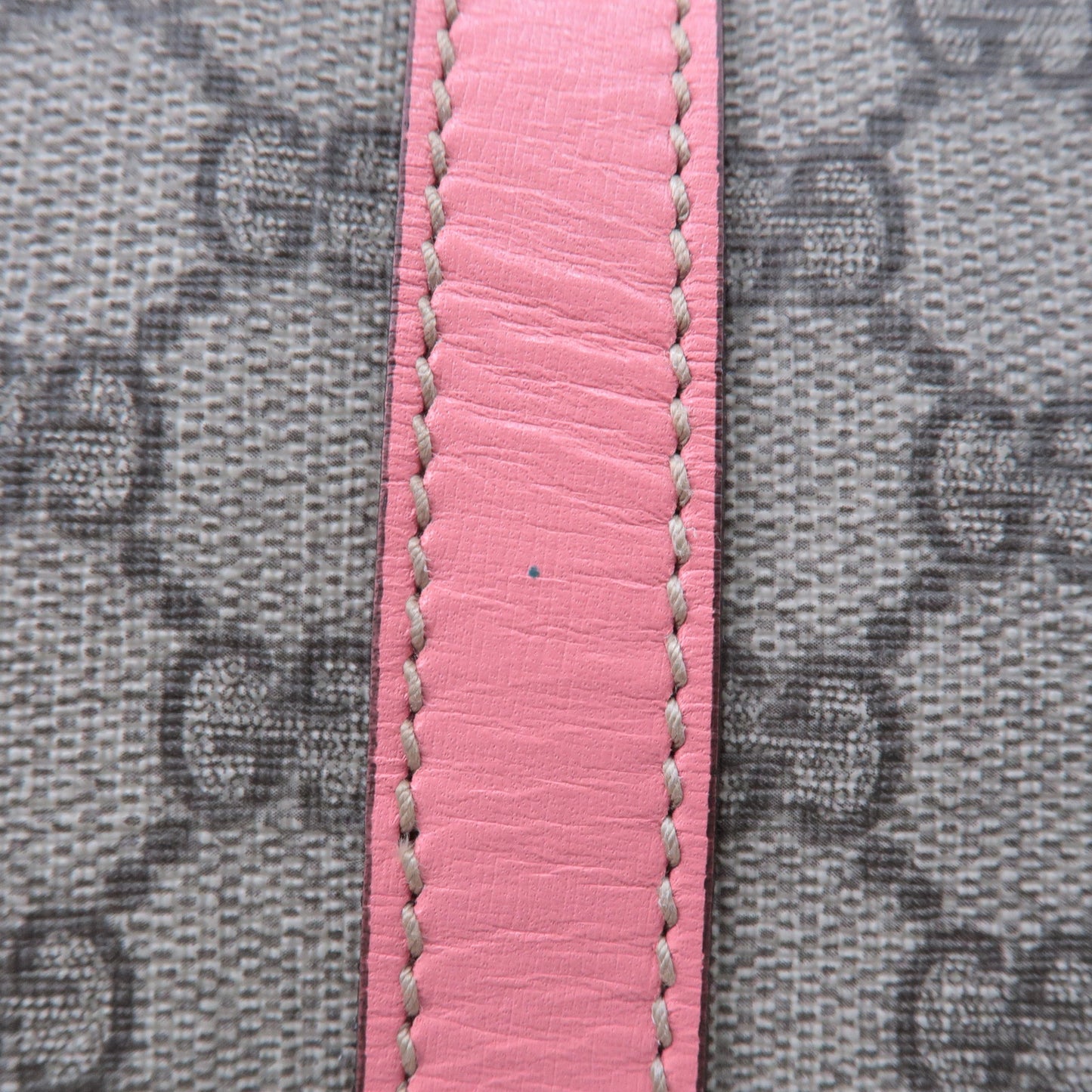 GUCCI GG Supreme Leather Boston Bag Beige Pink 193603
