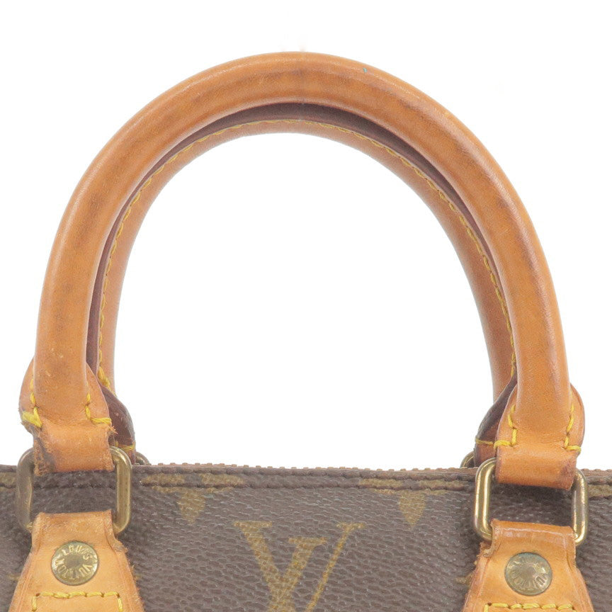 LOUIS VUITTON Monogram Mini Speedy Small Handbag M41534 Brown Vintage –  VintageShop solo