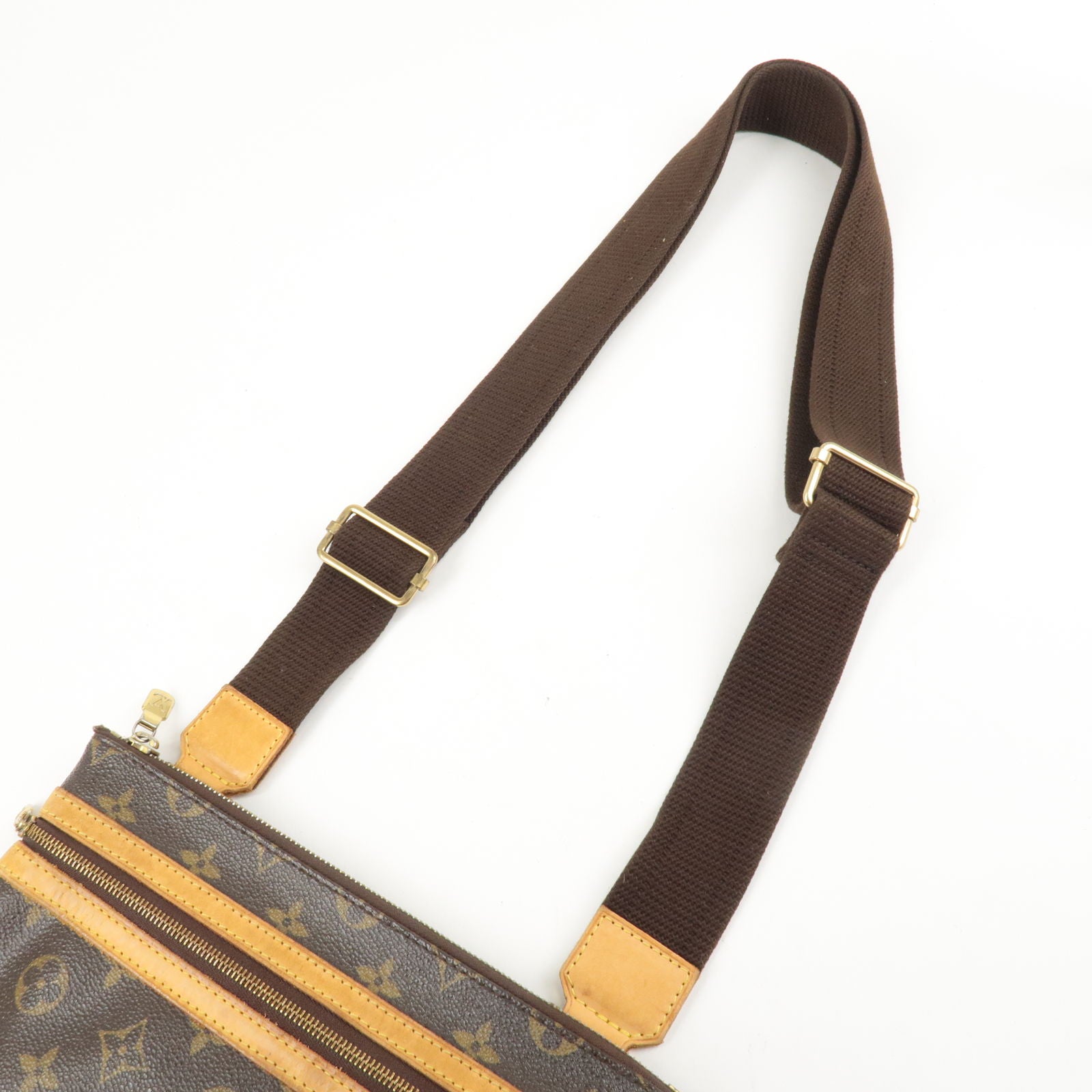 Auth Louis Vuitton Monogram Pochette Bosphore Shoulder Bag M40044