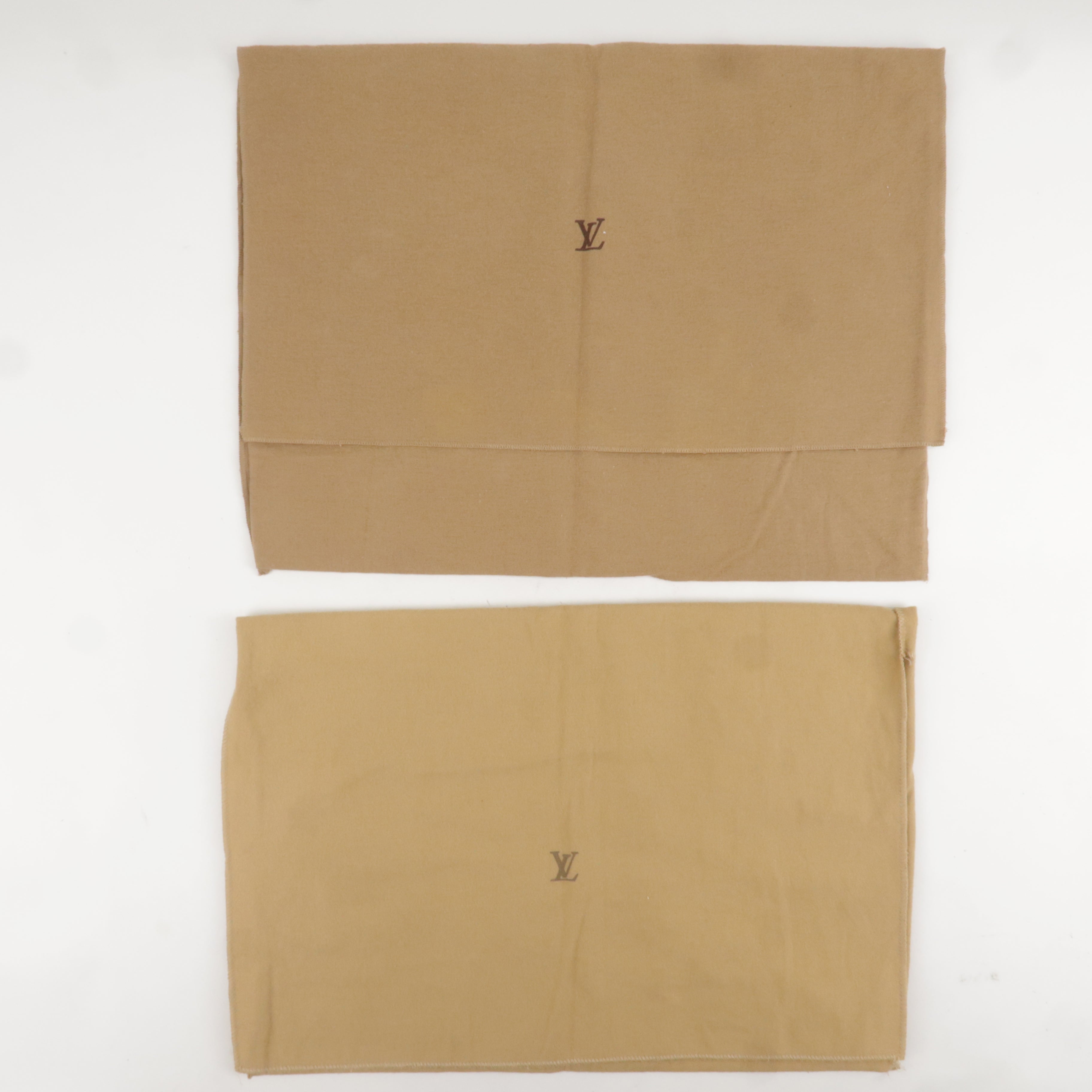 Louis Vuitton Set of 10 Dust Bag Flap Style Beige Brown