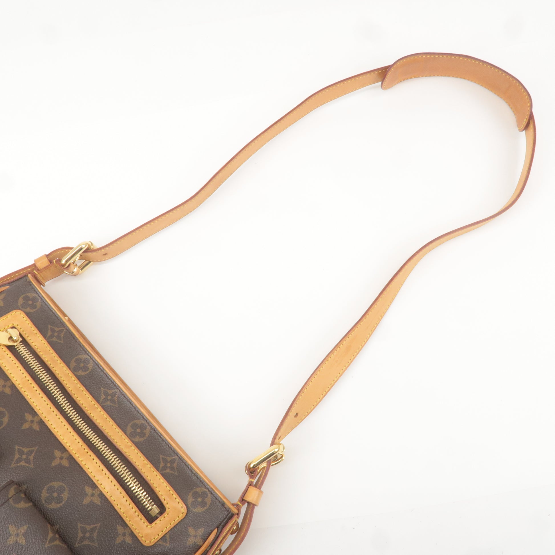 Louis Vuitton Hudson Handbag Monogram Canvas GM Brown