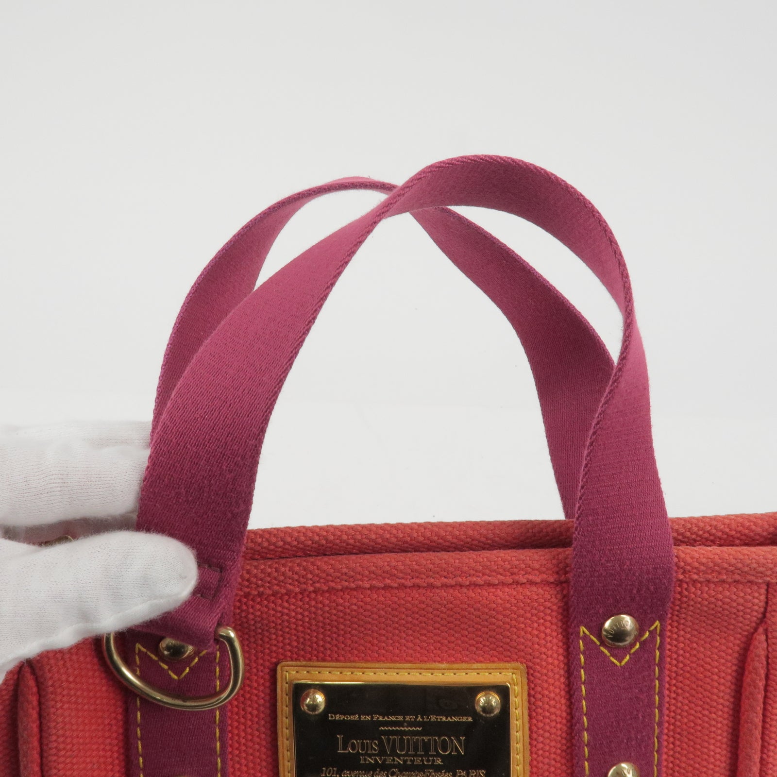 Louis-Vuitton-Antigua-Cabas-PM-Hand-Bag-Rouge-M40037 – dct-ep_vintage  luxury Store