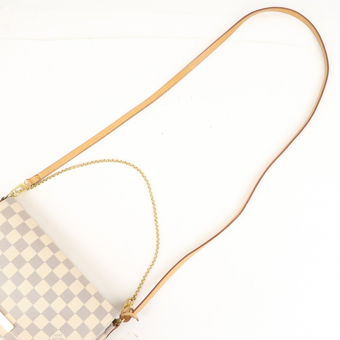 Louis-Vuitton-Damier-Azur-Favorite-MM-2Way-Bag-Hand-Bag-N41275