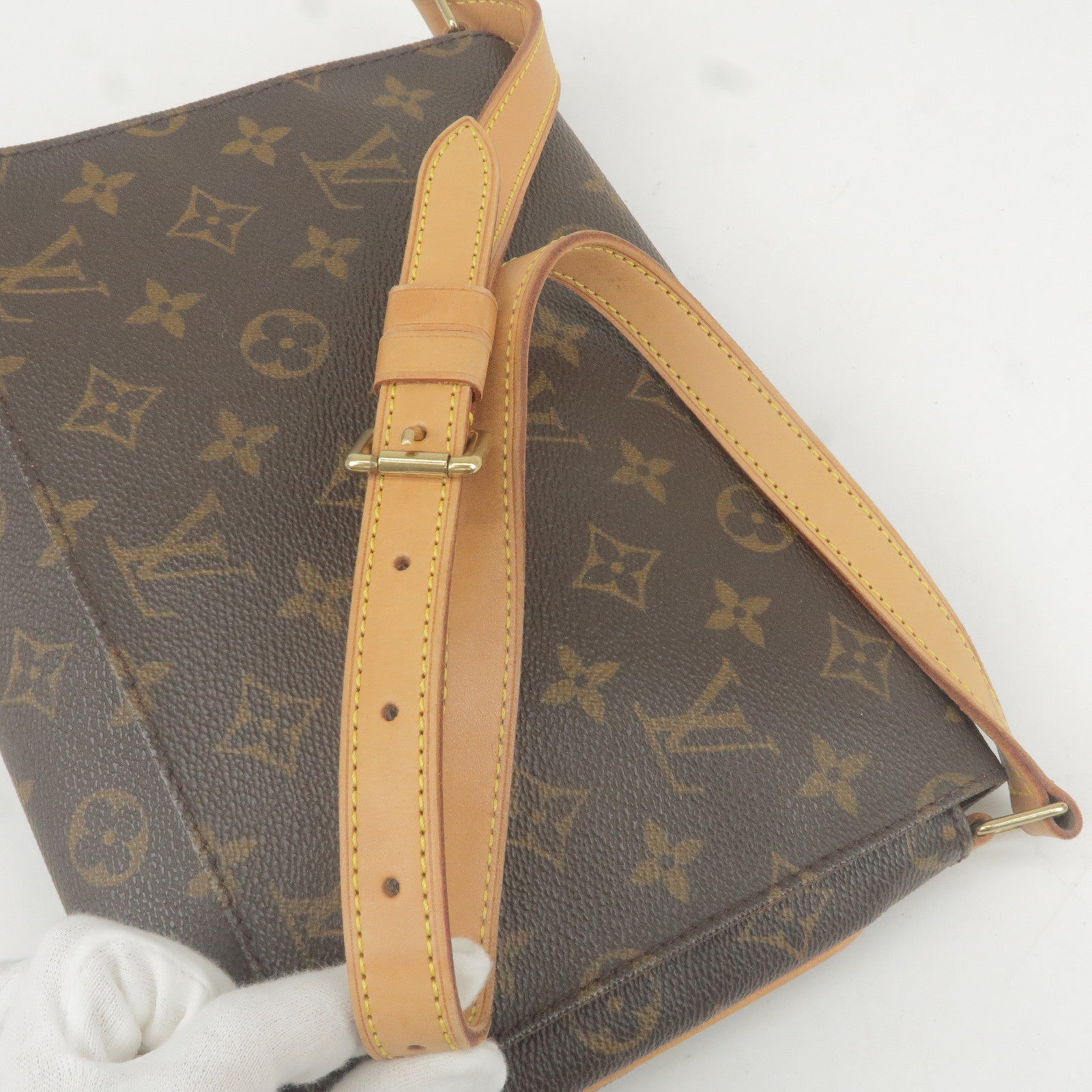 Louis Vuitton Handbag Monogram Musette Tango M51257 Short Strap