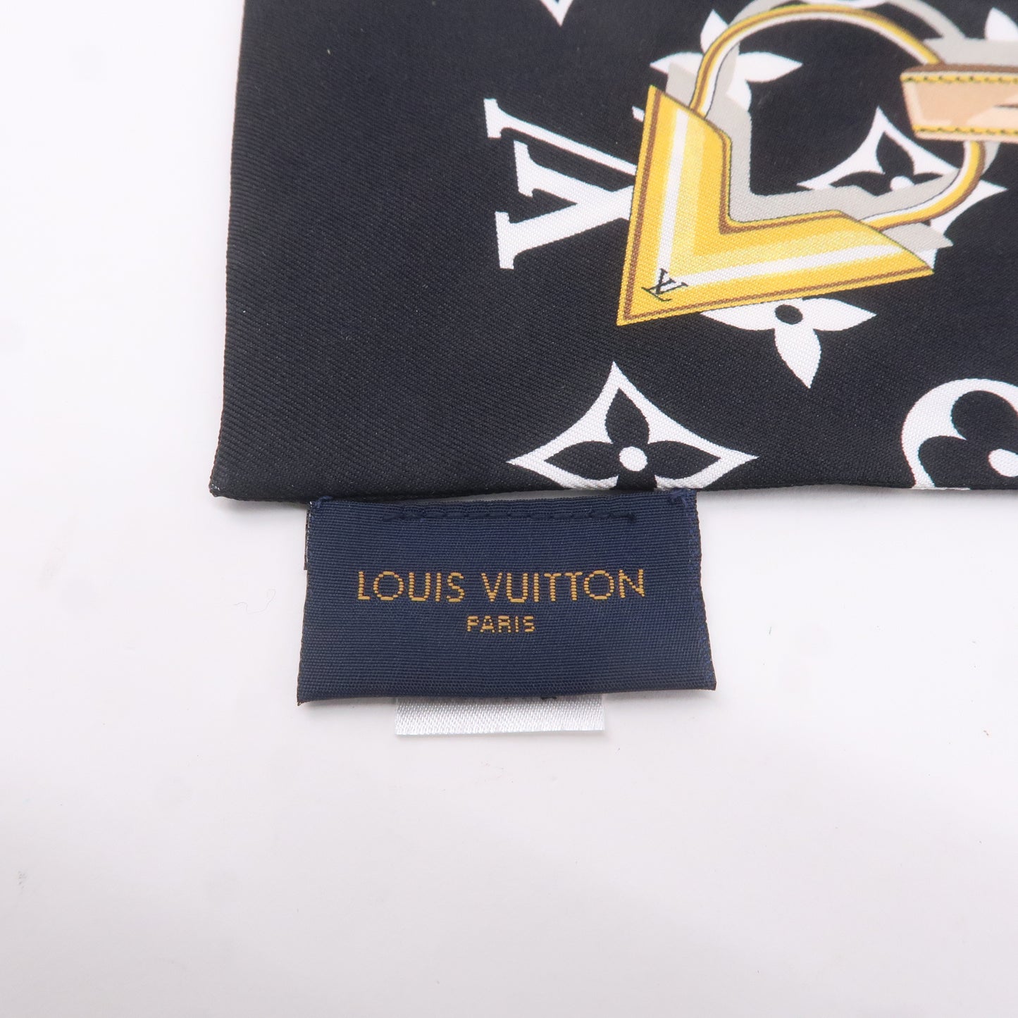 Louis Vuitton Bandeau Monogram Confidential Scarf 100% Silk M78656