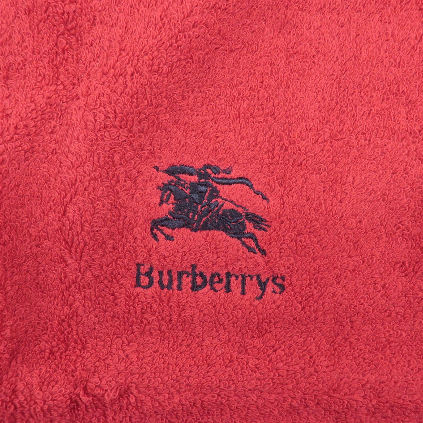 BURBERRY Towel Set Small Towel 100% Cotton Red Green