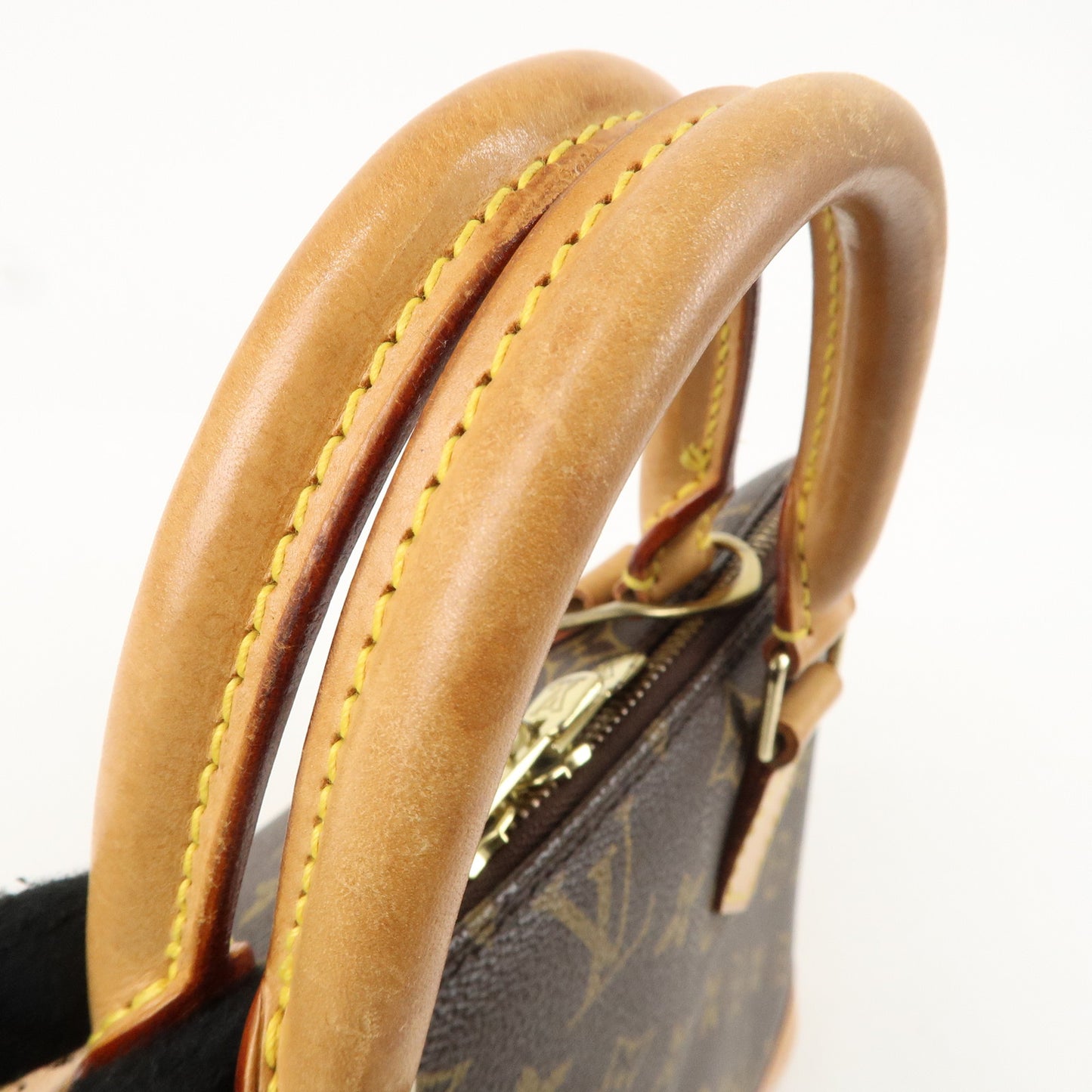 Louis Vuitton Monogram Alma Hand Bag Brown M51130