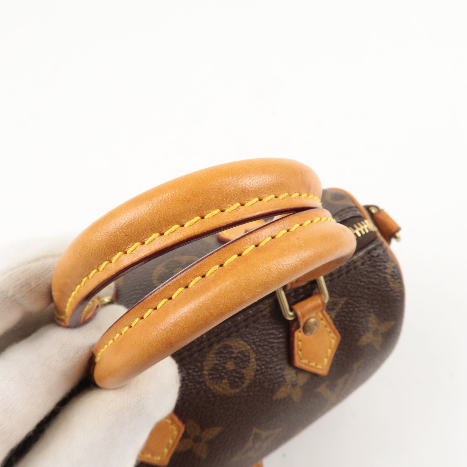 Louis Vuitton Vintage Nano Speedy Mini Monogram Crossbody Bag 100% Authentic