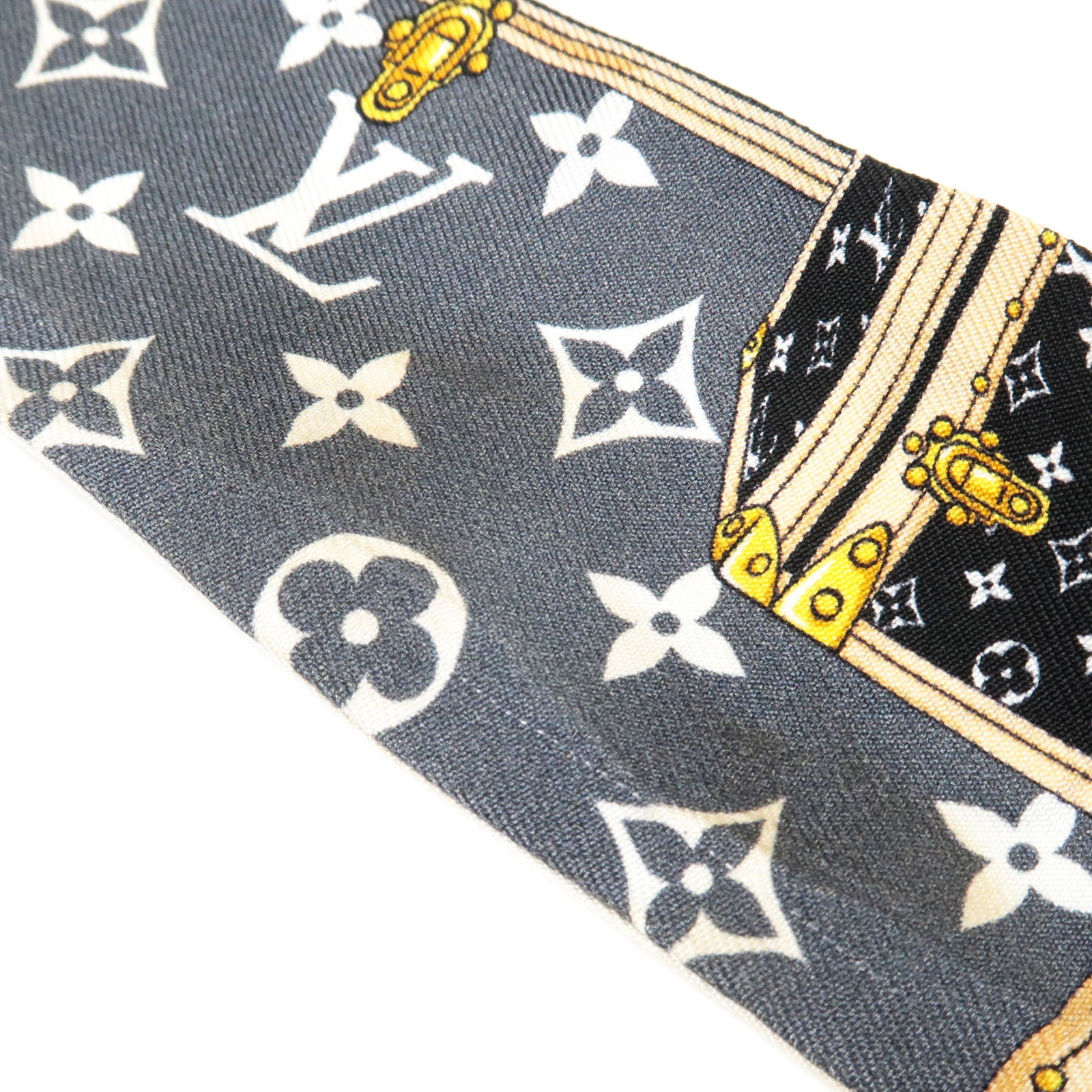 Buy [Used] Louis Vuitton Silk Bandeau BB Let's Go Scarf Scarf M76442 Black/White  Silk Scarf/Muffler M76442 from Japan - Buy authentic Plus exclusive items  from Japan