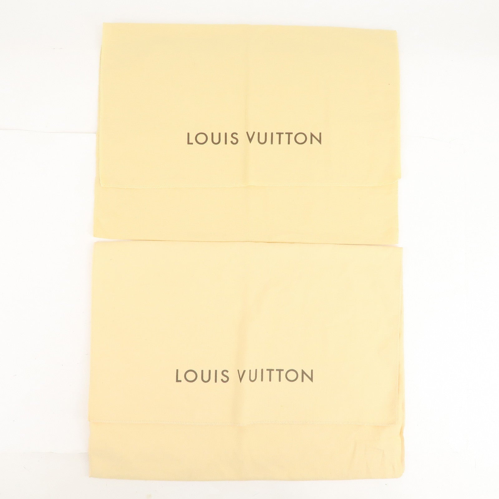 Louis Vuitton Set of 10 Dust Bag Flap Style Beige