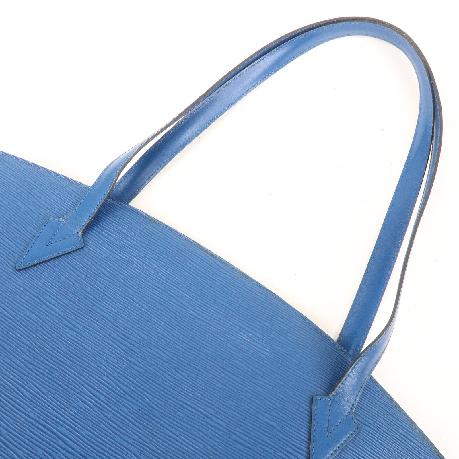 LOUIS VUITTON Saint Jacques Long Strap Blue EPI Leather Handbag Shoulder Bag
