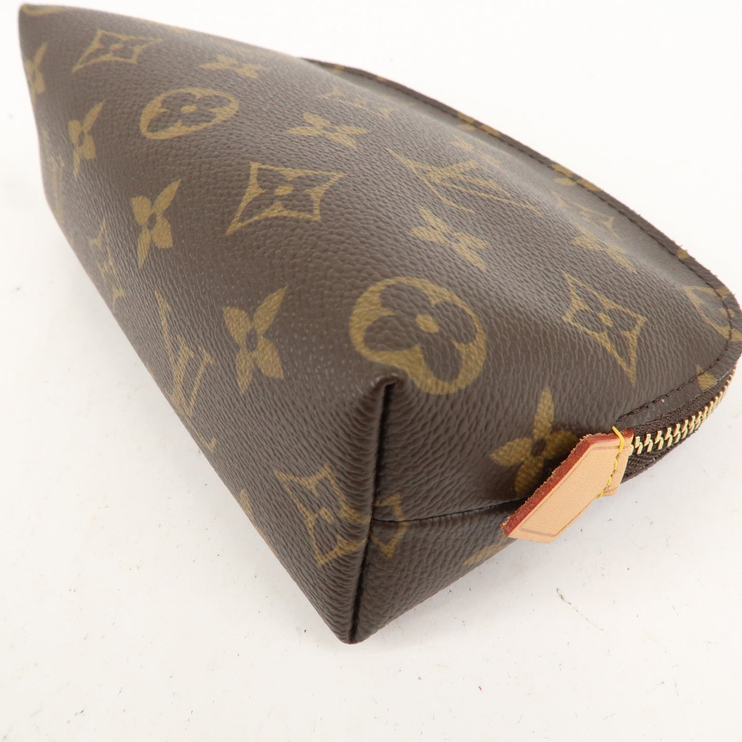 Louis Vuitton Monogram Pochette Cosmetic Pouch Brown M47515